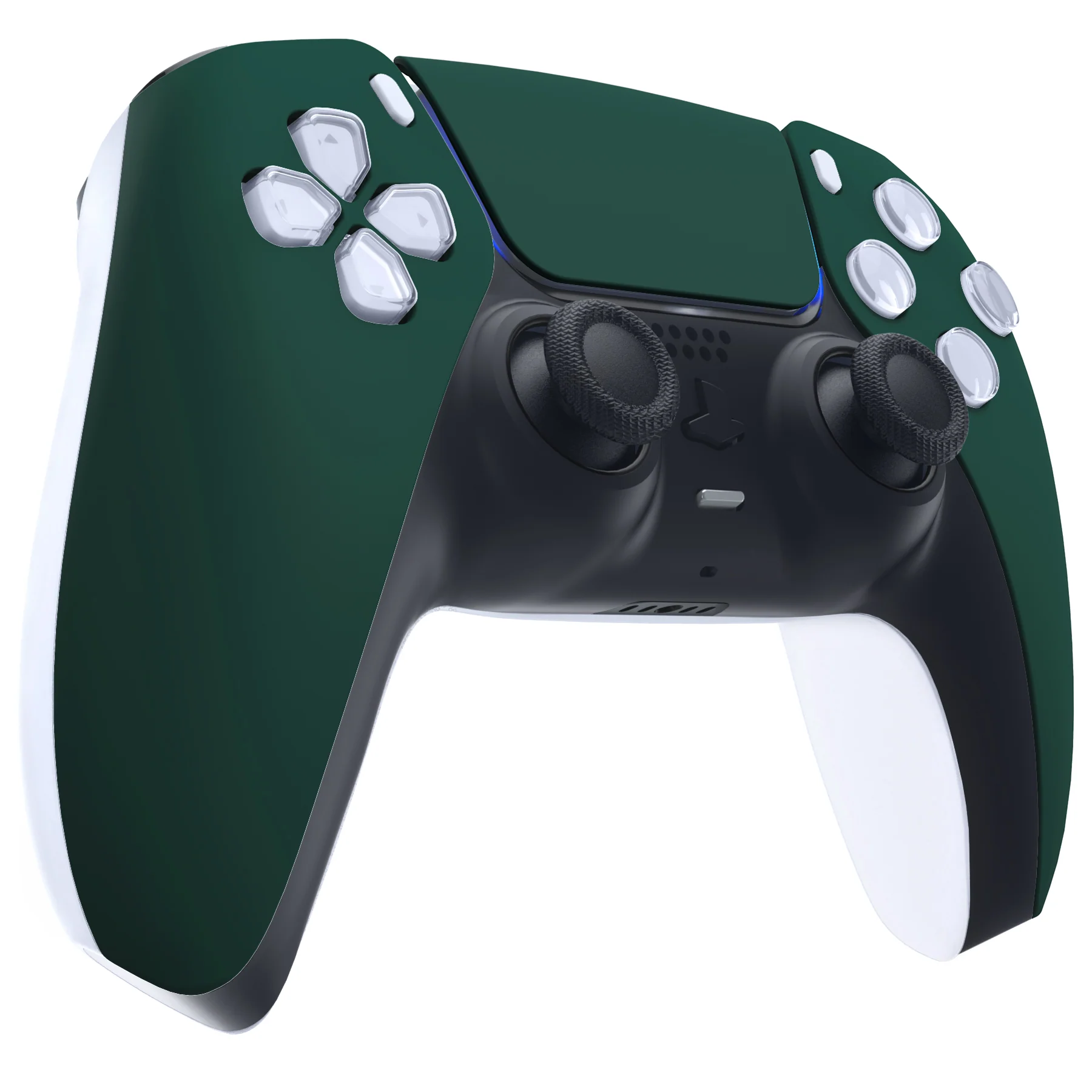 eXtremeRate Replacement Front Housing Shell with Touchpad Compatible with PS5 Controller BDM-010/020/030/040/050/060 - Racing Green - Image 5