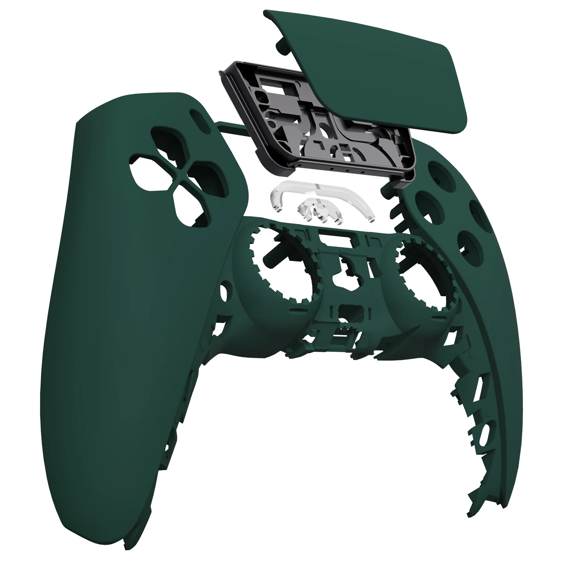 eXtremeRate Replacement Front Housing Shell with Touchpad Compatible with PS5 Controller BDM-010/020/030/040/050/060 - Racing Green - Image 9