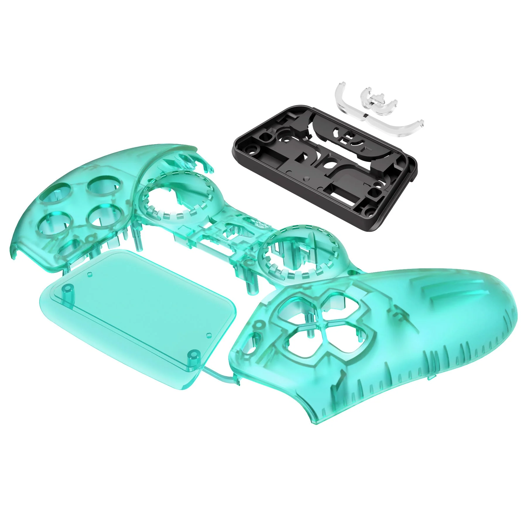 eXtremeRate Replacement Front Housing Shell with Touchpad Compatible with PS5 Controller BDM-010/020/030/040/050 - Emerald Green - Image 10