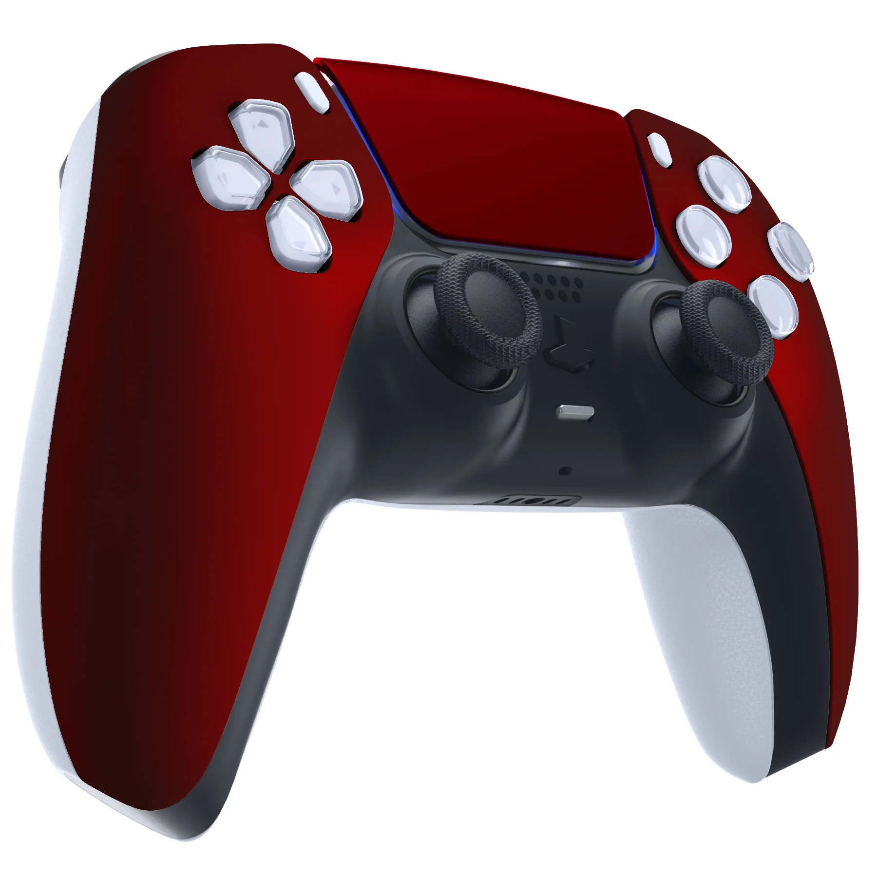 eXtremeRate Replacement Front Housing Shell with Touchpad Compatible with PS5 Controller BDM-010/020/030/040/050/060 - Scarlet Red - Image 5
