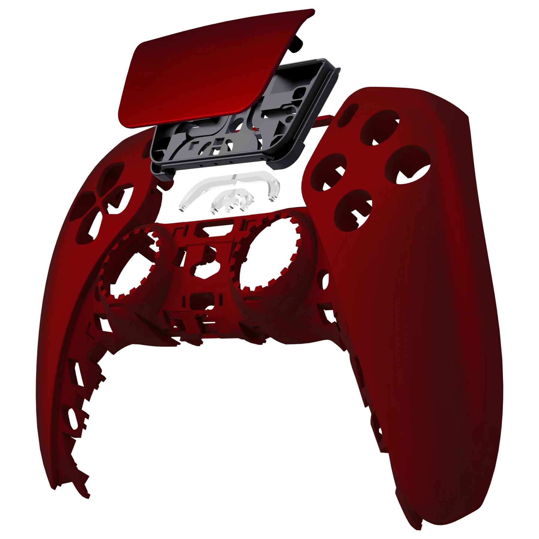 eXtremeRate Replacement Front Housing Shell with Touchpad Compatible with PS5 Controller BDM-010/020/030/040/050/060 - Scarlet Red - Image 8