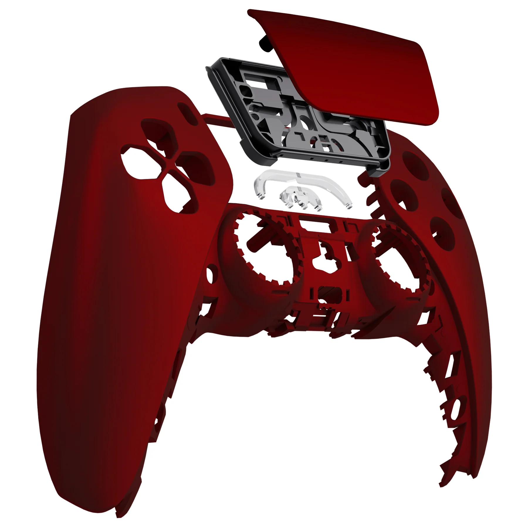 eXtremeRate Replacement Front Housing Shell with Touchpad Compatible with PS5 Controller BDM-010/020/030/040/050/060 - Scarlet Red - Image 9