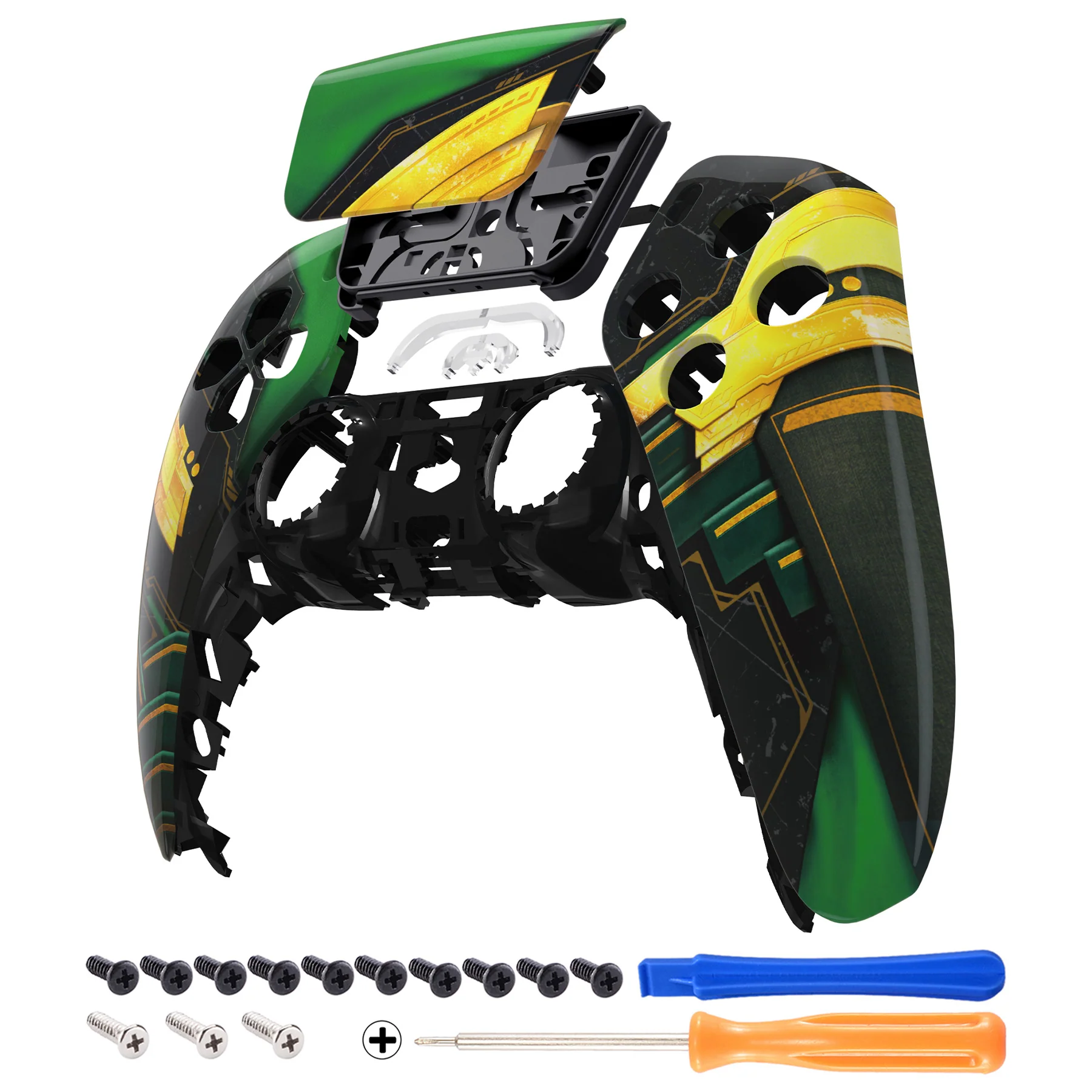 eXtremeRate Replacement Front Housing Shell with Touchpad Compatible with PS5 Controller BDM-010/020/030/040/050 - Armor of Ragnarok - Image 7