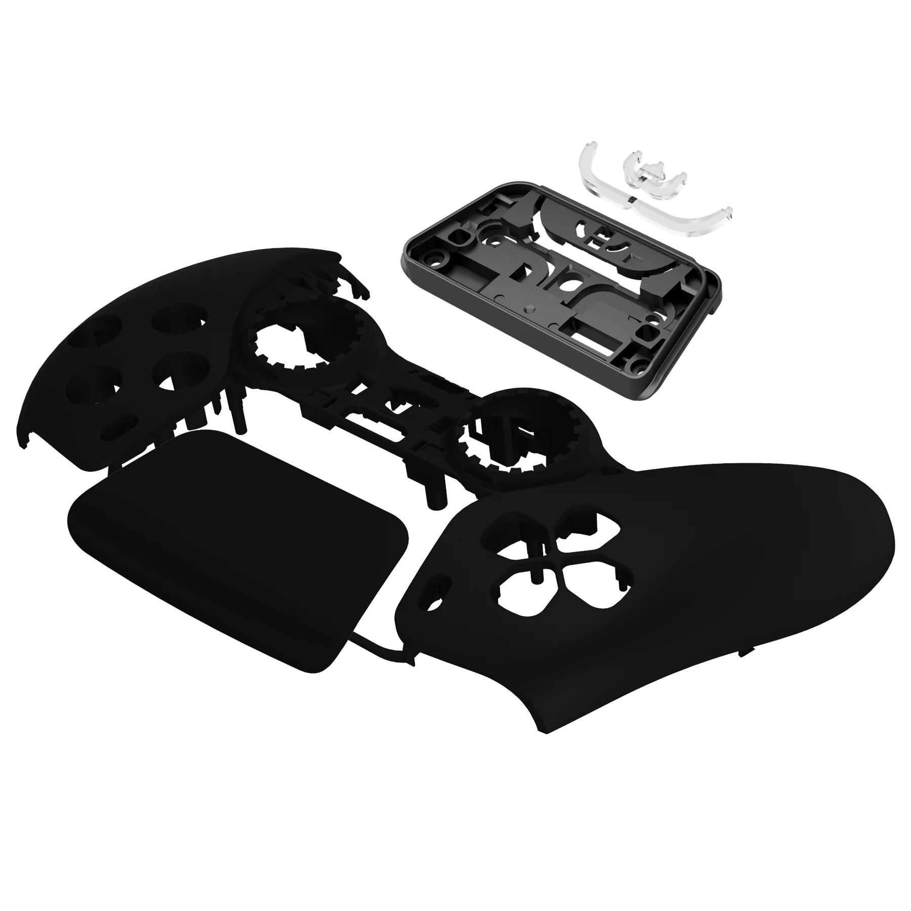 eXtremeRate Replacement Front Housing Shell with Touchpad Compatible with PS5 Controller BDM-010/020/030/040/050/060 - Black - Image 10