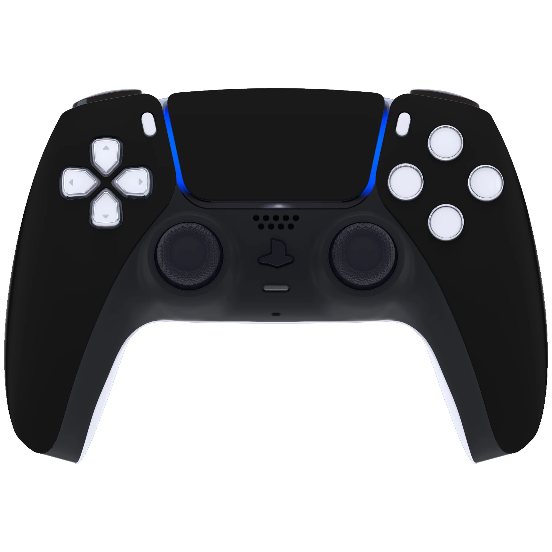 eXtremeRate Replacement Front Housing Shell with Touchpad Compatible with PS5 Controller BDM-010/020/030/040/050/060 - Black - Image 2