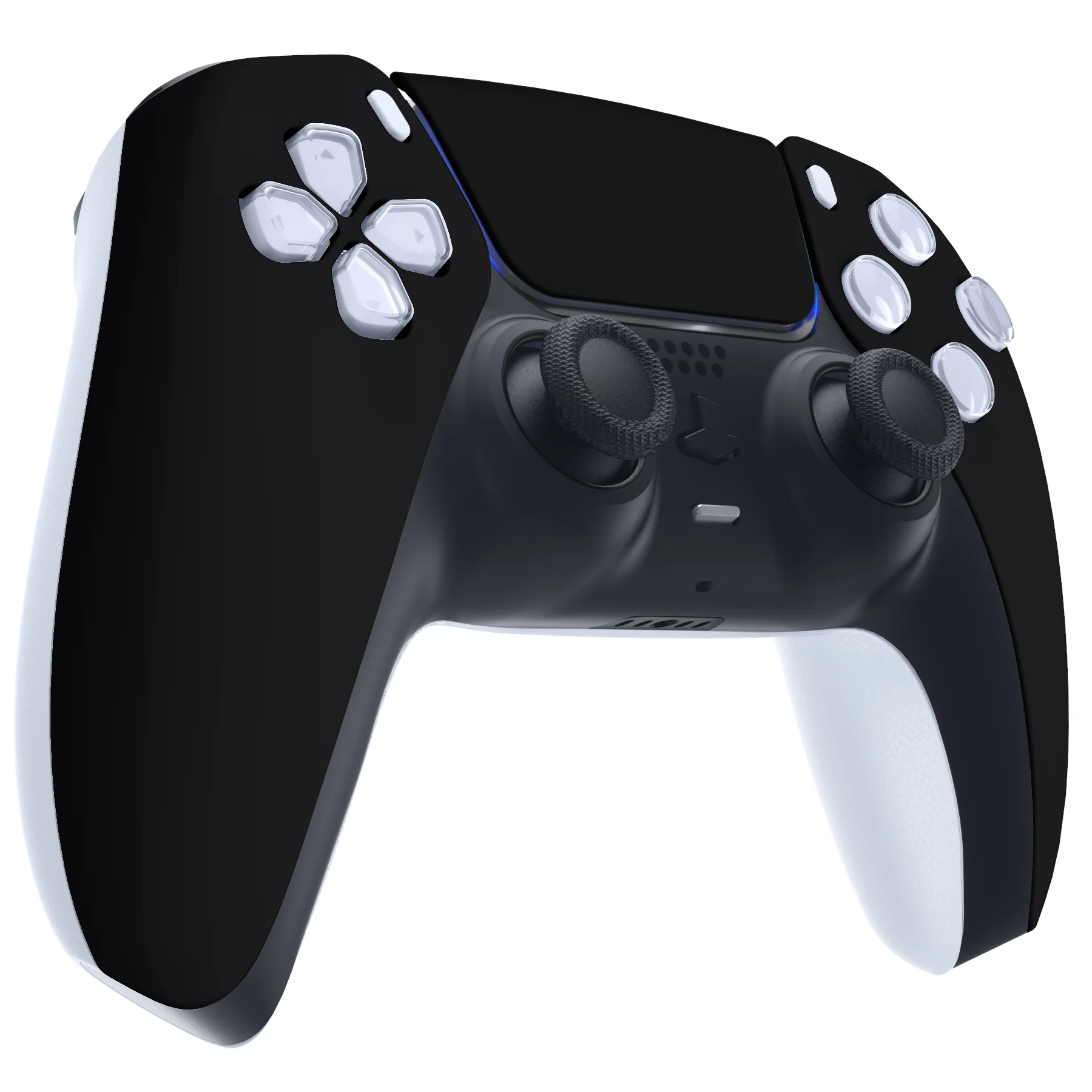 eXtremeRate Replacement Front Housing Shell with Touchpad Compatible with PS5 Controller BDM-010/020/030/040/050/060 - Black - Image 5