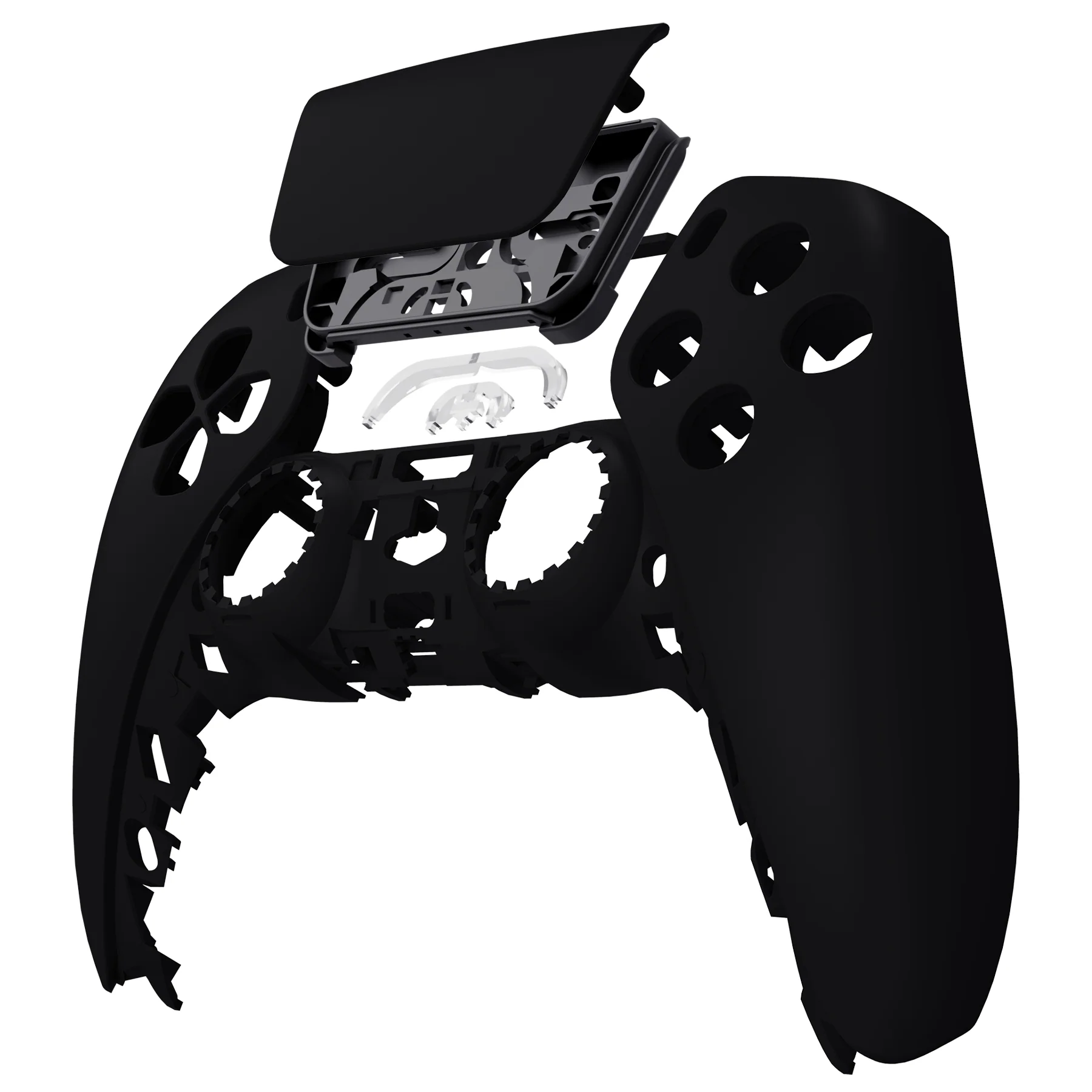 eXtremeRate Replacement Front Housing Shell with Touchpad Compatible with PS5 Controller BDM-010/020/030/040/050/060 - Black - Image 8