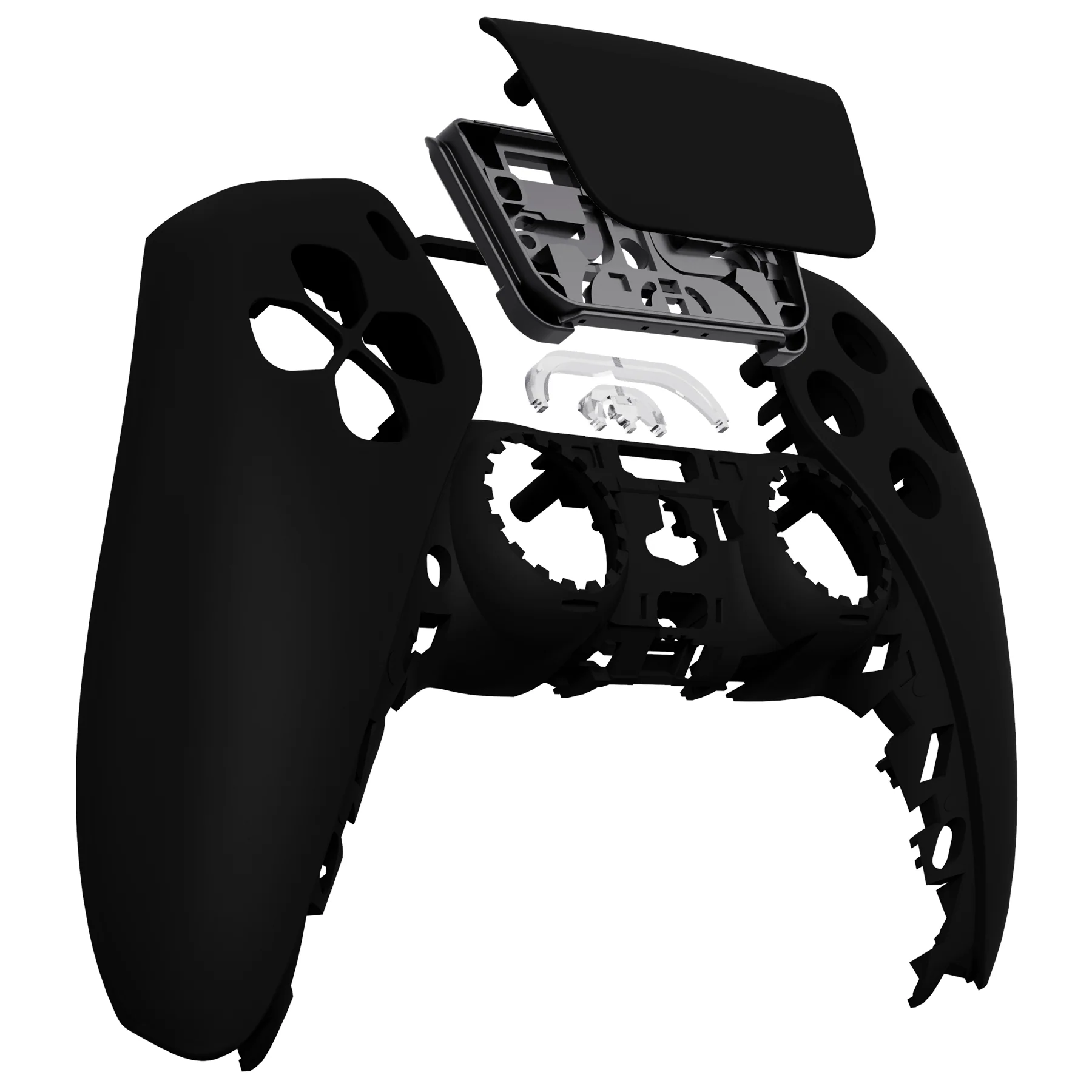eXtremeRate Replacement Front Housing Shell with Touchpad Compatible with PS5 Controller BDM-010/020/030/040/050/060 - Black - Image 9