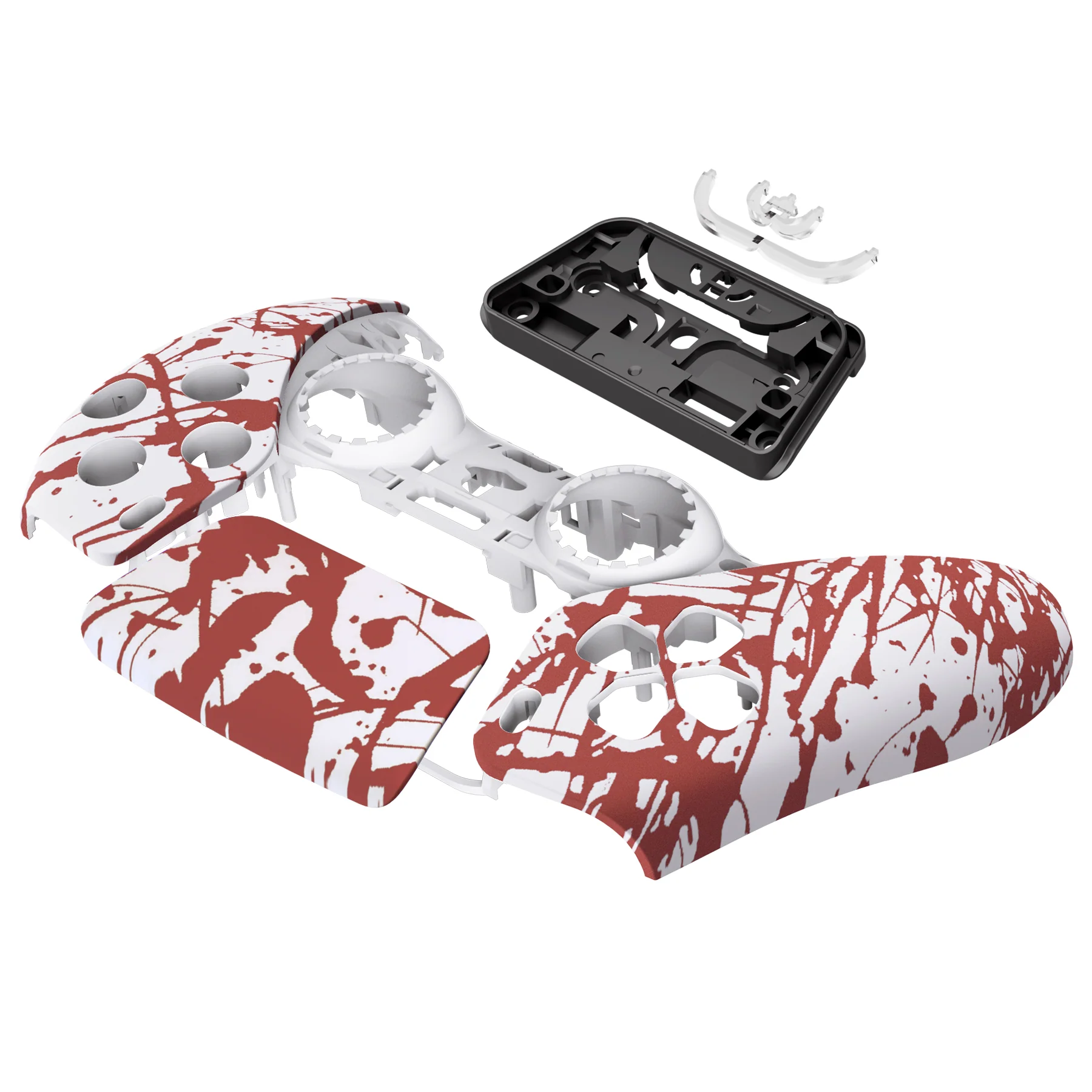 eXtremeRate Replacement Front Housing Shell with Touchpad Compatible with PS5 Controller BDM-010/020/030/040/050 - Blood - Image 10
