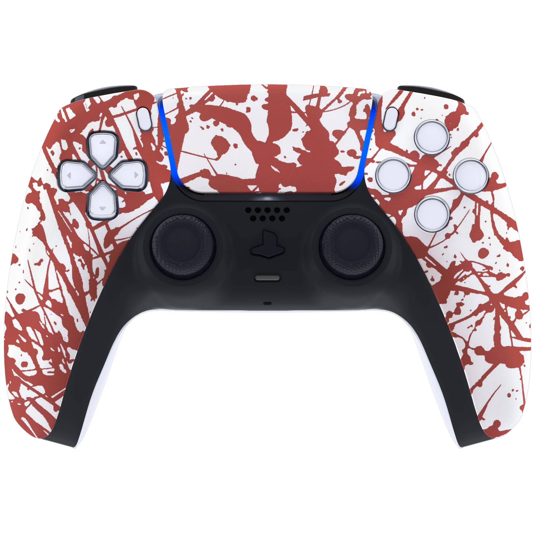 eXtremeRate Replacement Front Housing Shell with Touchpad Compatible with PS5 Controller BDM-010/020/030/040/050 - Blood - Image 2