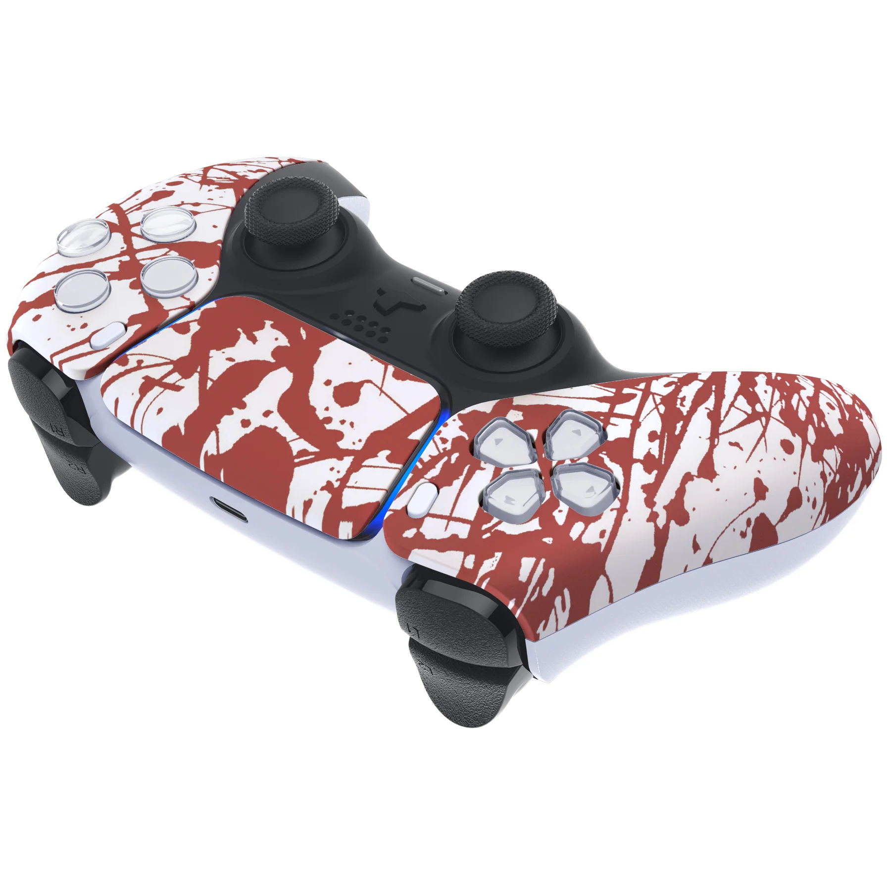eXtremeRate Replacement Front Housing Shell with Touchpad Compatible with PS5 Controller BDM-010/020/030/040/050 - Blood - Image 6