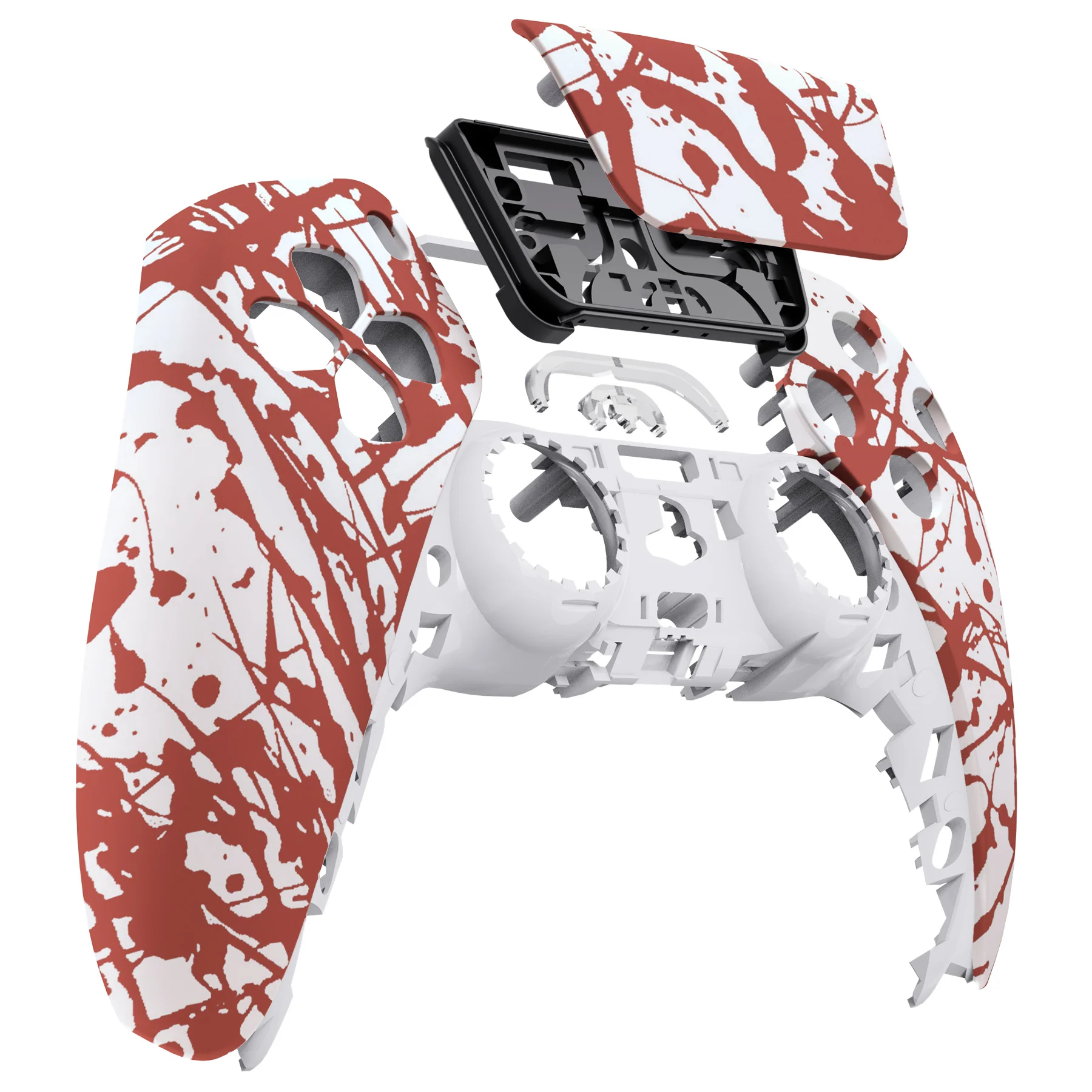 eXtremeRate Replacement Front Housing Shell with Touchpad Compatible with PS5 Controller BDM-010/020/030/040/050 - Blood - Image 9