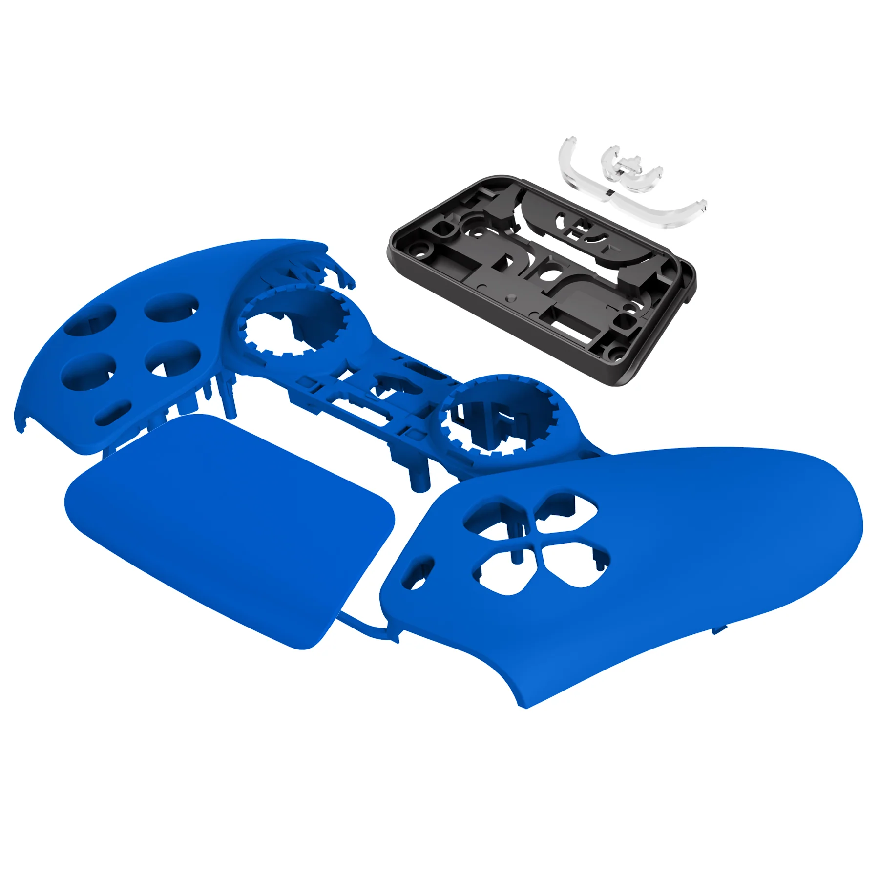 eXtremeRate Replacement Front Housing Shell with Touchpad Compatible with PS5 Controller BDM-010/020/030/040/050 - Blue - Image 10