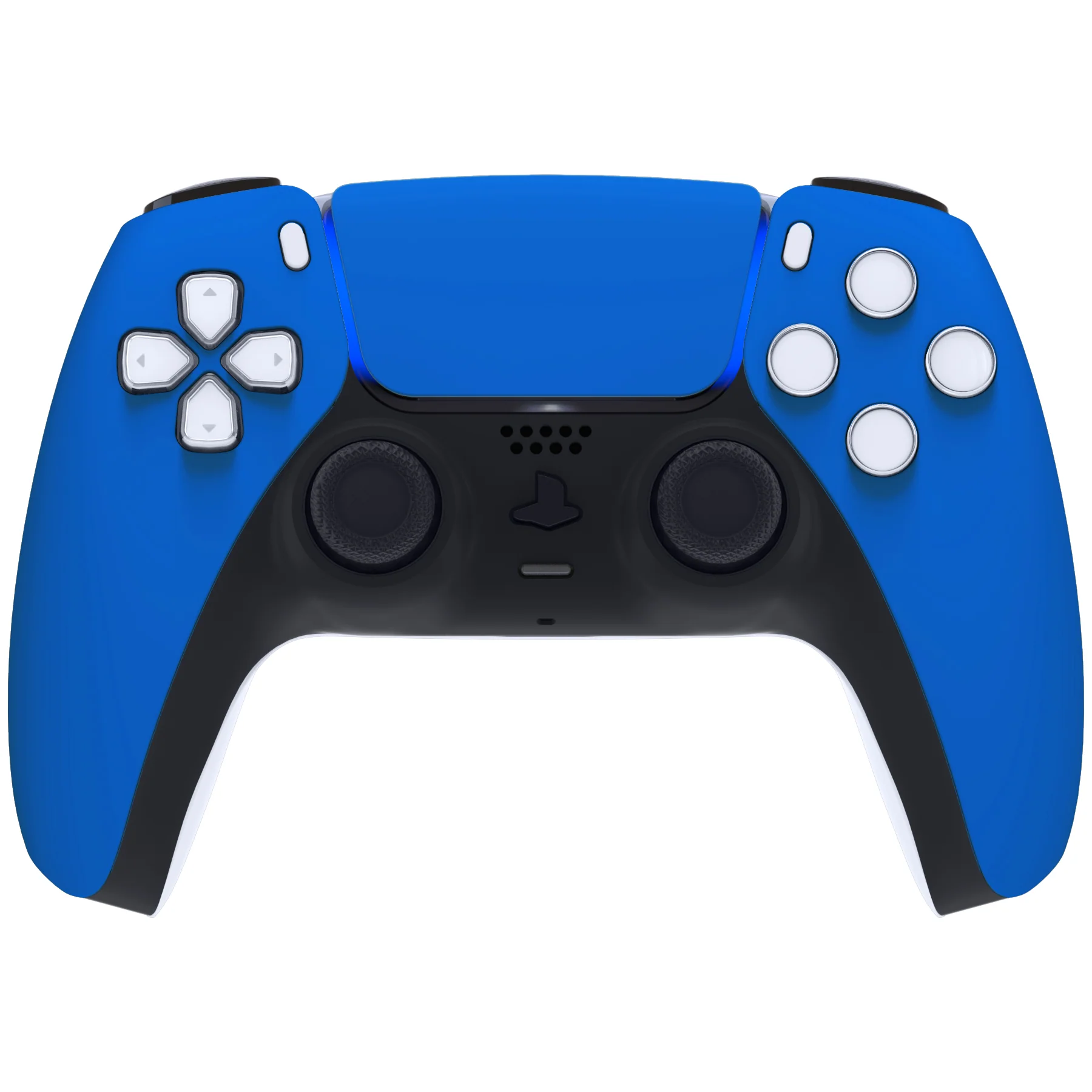 eXtremeRate Replacement Front Housing Shell with Touchpad Compatible with PS5 Controller BDM-010/020/030/040/050 - Blue - Image 2