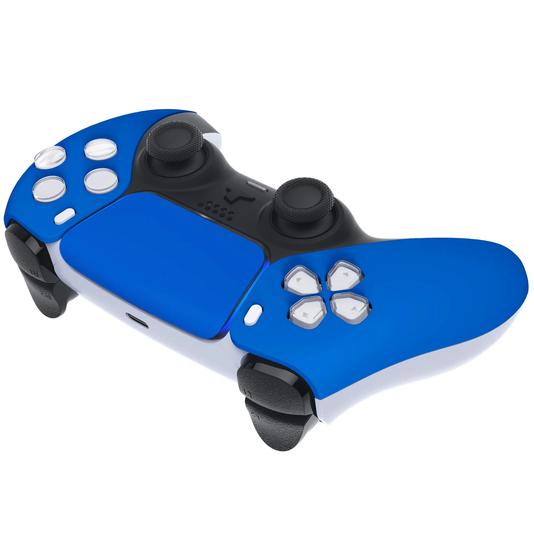 eXtremeRate Replacement Front Housing Shell with Touchpad Compatible with PS5 Controller BDM-010/020/030/040/050 - Blue - Image 6