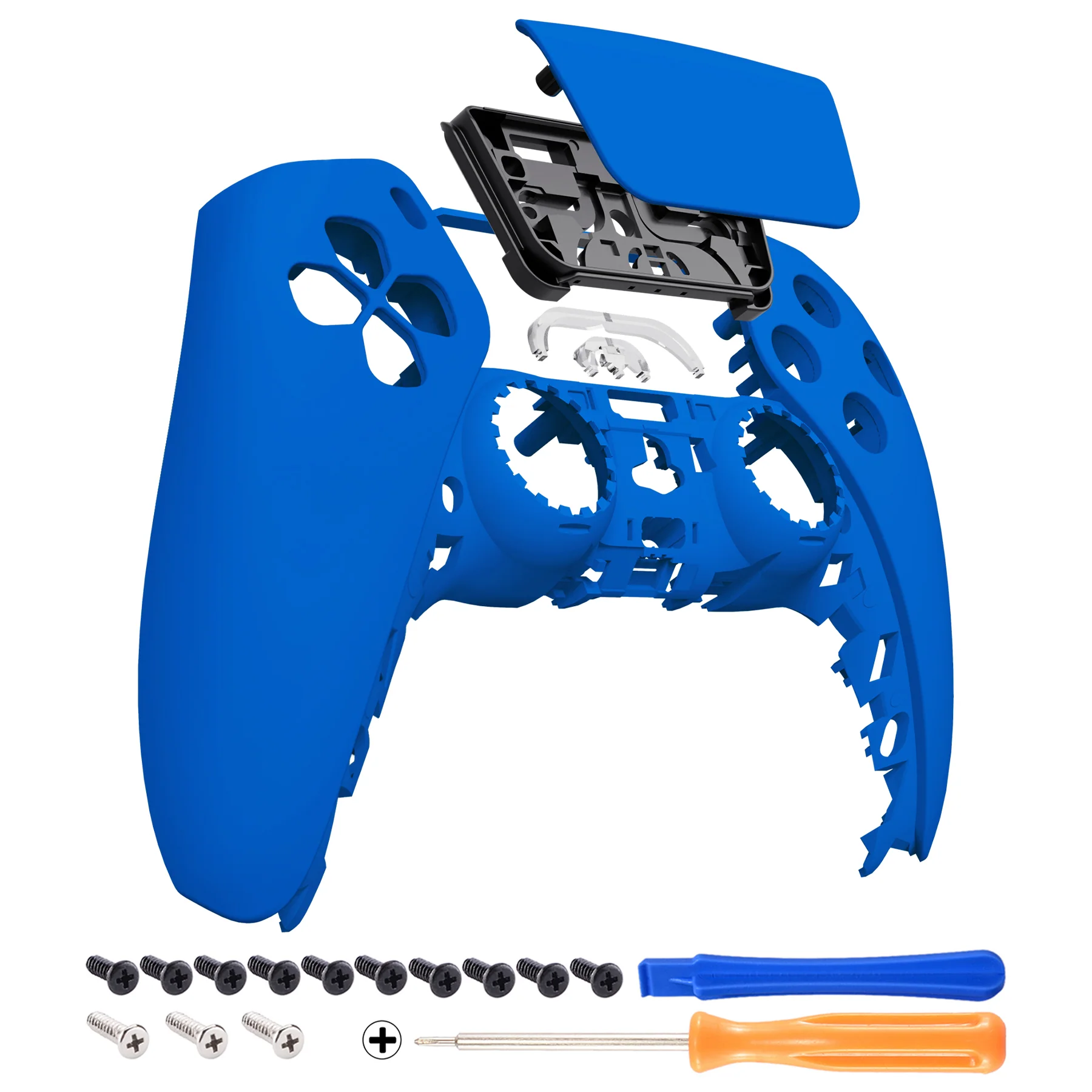 eXtremeRate Replacement Front Housing Shell with Touchpad Compatible with PS5 Controller BDM-010/020/030/040/050 - Blue - Image 7