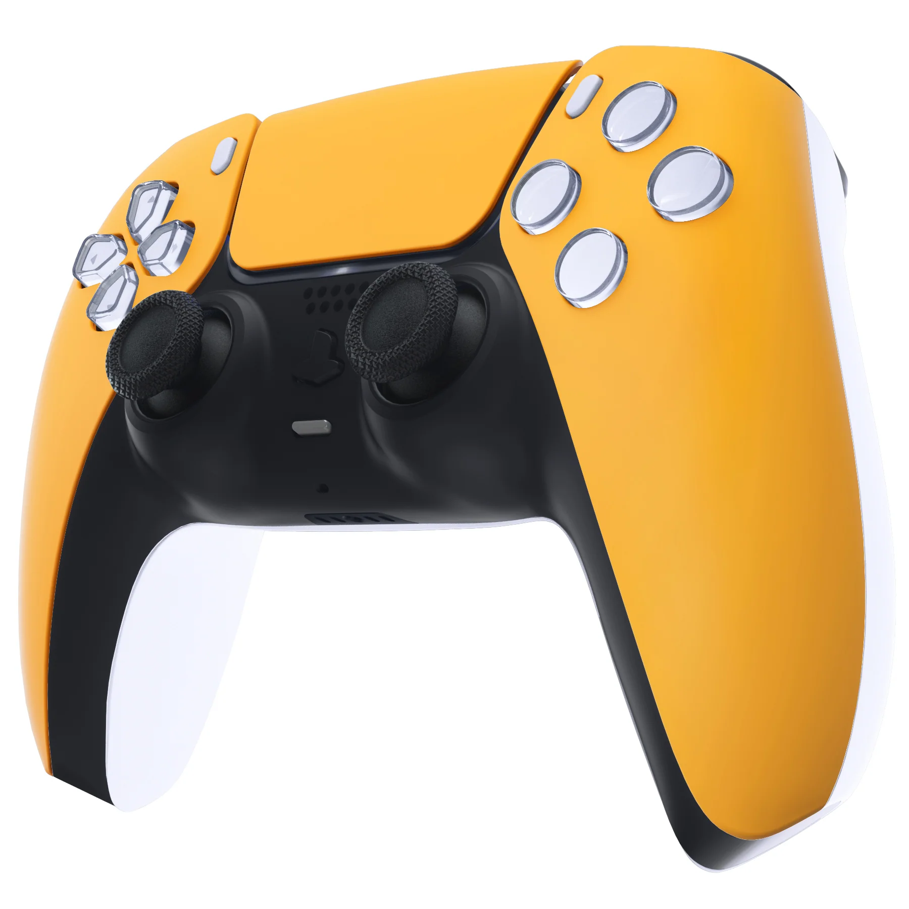 eXtremeRate Replacement Front Housing Shell with Touchpad Compatible with PS5 Controller BDM-010/020/030/040/050 - Caution Yellow - Image 4