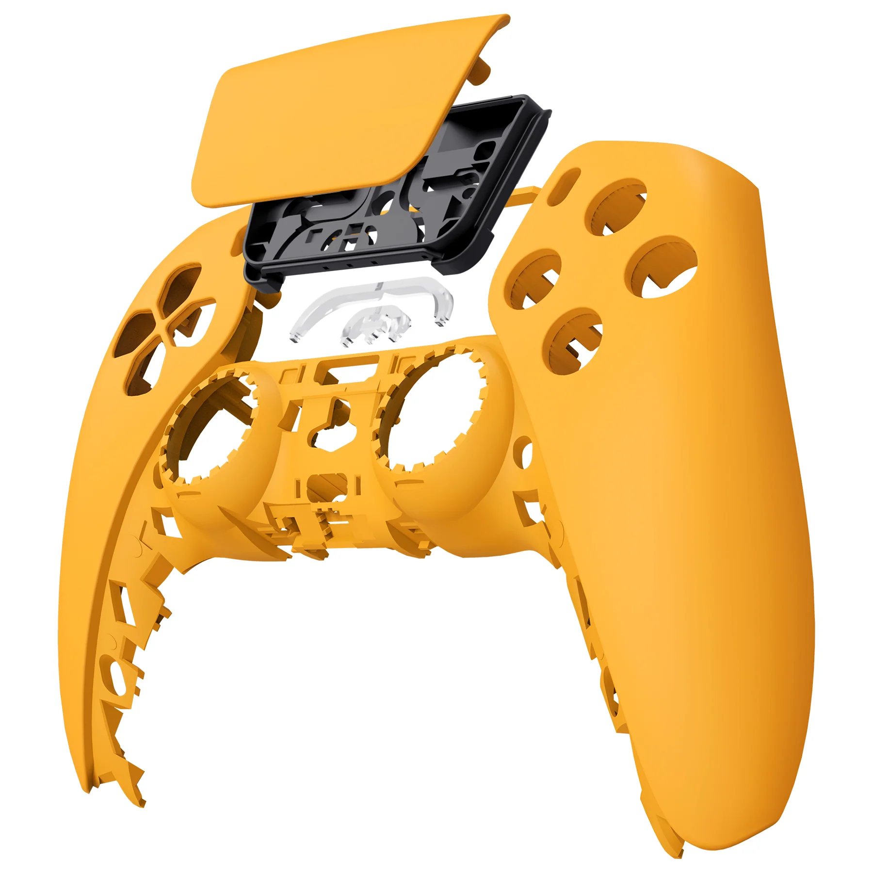 eXtremeRate Replacement Front Housing Shell with Touchpad Compatible with PS5 Controller BDM-010/020/030/040/050 - Caution Yellow - Image 8