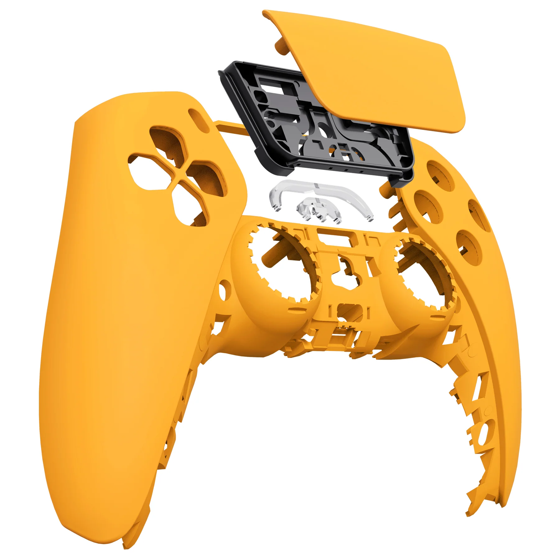 eXtremeRate Replacement Front Housing Shell with Touchpad Compatible with PS5 Controller BDM-010/020/030/040/050 - Caution Yellow - Image 9