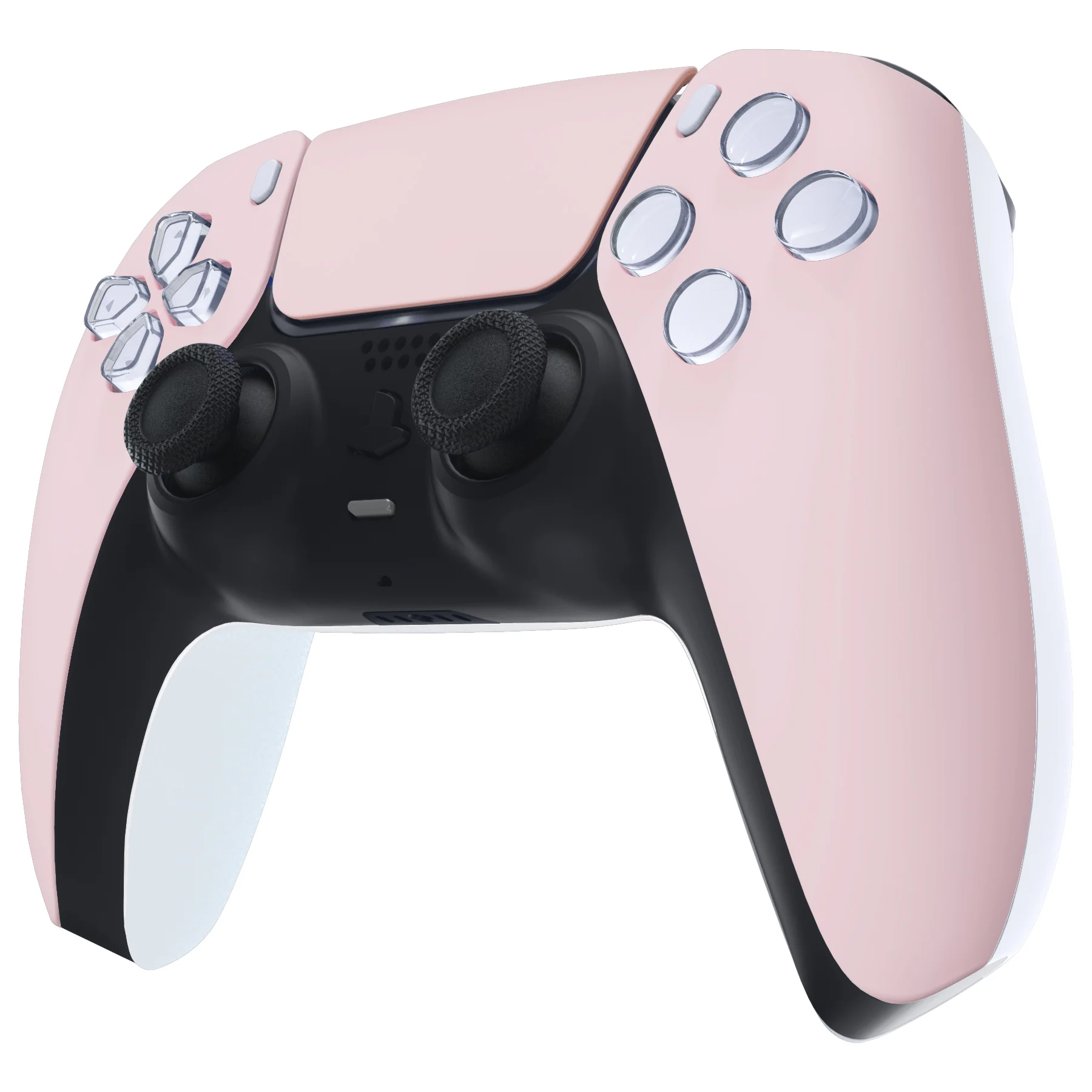 eXtremeRate Replacement Front Housing Shell with Touchpad Compatible with PS5 Controller BDM-010/020/030/040/050/060 - Cherry Blossoms Pink - Image 4