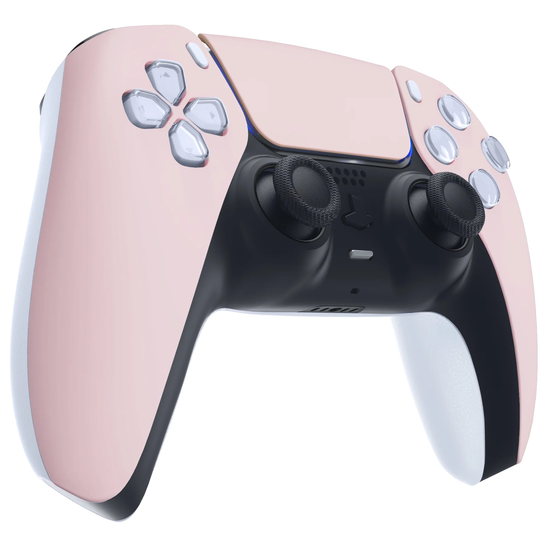 eXtremeRate Replacement Front Housing Shell with Touchpad Compatible with PS5 Controller BDM-010/020/030/040/050/060 - Cherry Blossoms Pink - Image 5