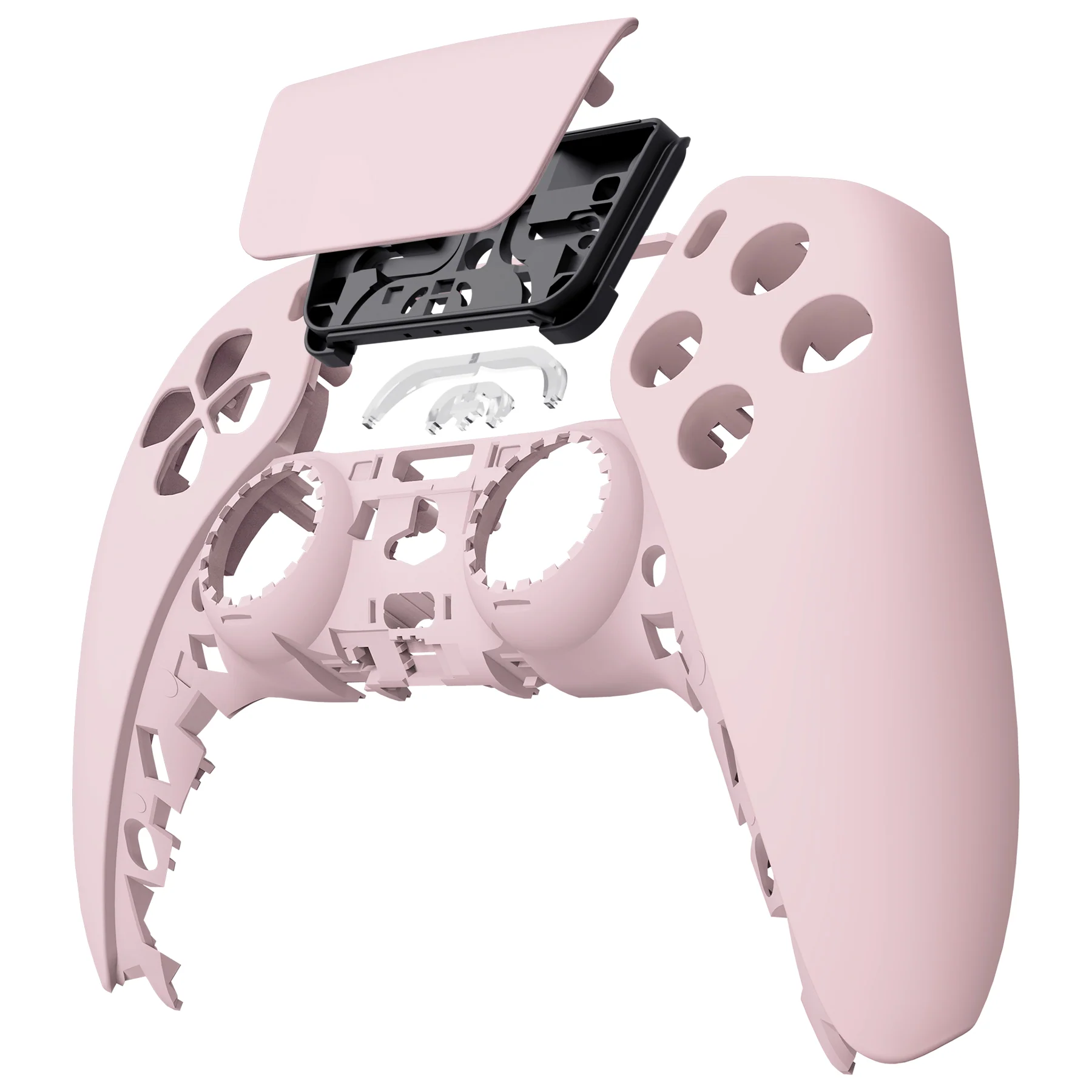 eXtremeRate Replacement Front Housing Shell with Touchpad Compatible with PS5 Controller BDM-010/020/030/040/050/060 - Cherry Blossoms Pink - Image 8