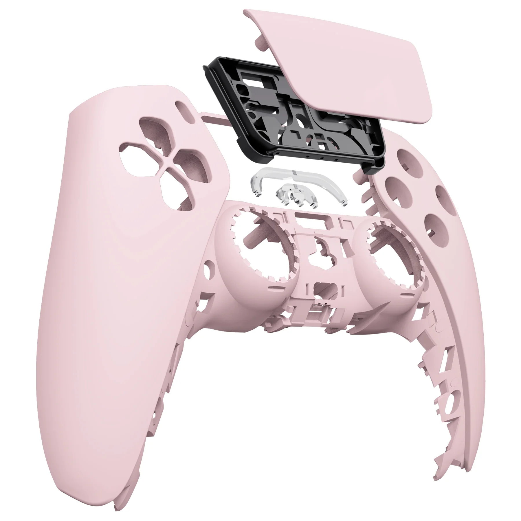 eXtremeRate Replacement Front Housing Shell with Touchpad Compatible with PS5 Controller BDM-010/020/030/040/050/060 - Cherry Blossoms Pink - Image 9