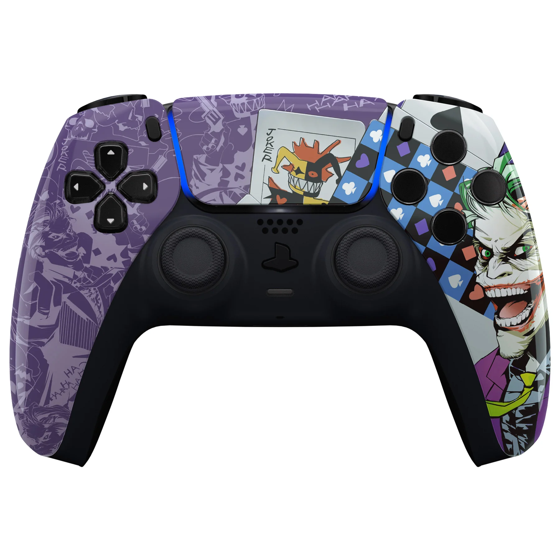 eXtremeRate Replacement Front Housing Shell with Touchpad Compatible with PS5 Controller BDM-010/020/030/040/050 - Clown Cards - Image 2