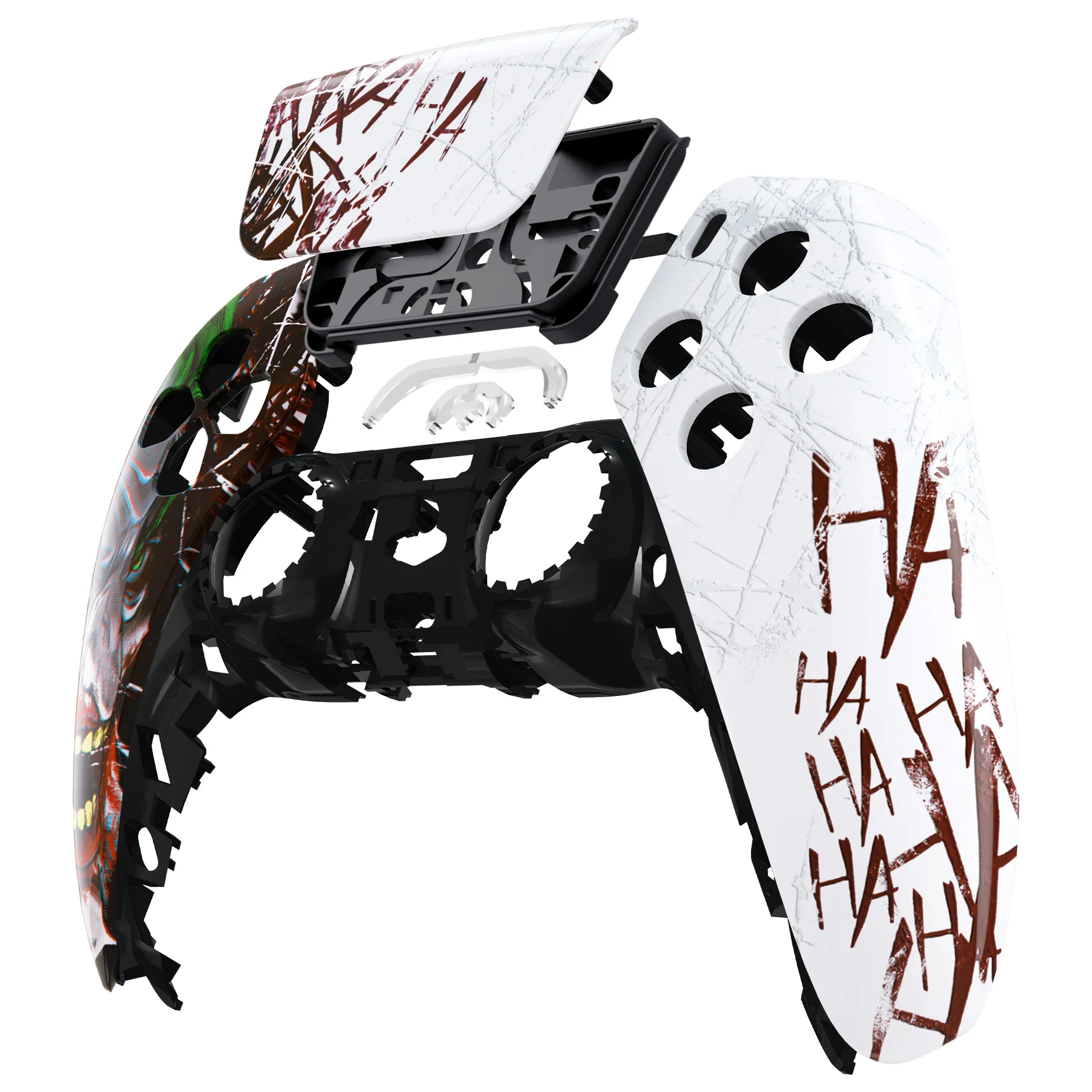 eXtremeRate Replacement Front Housing Shell with Touchpad Compatible with PS5 Controller BDM-010/020/030/040/050/060 - Clown HAHAHA - Image 8
