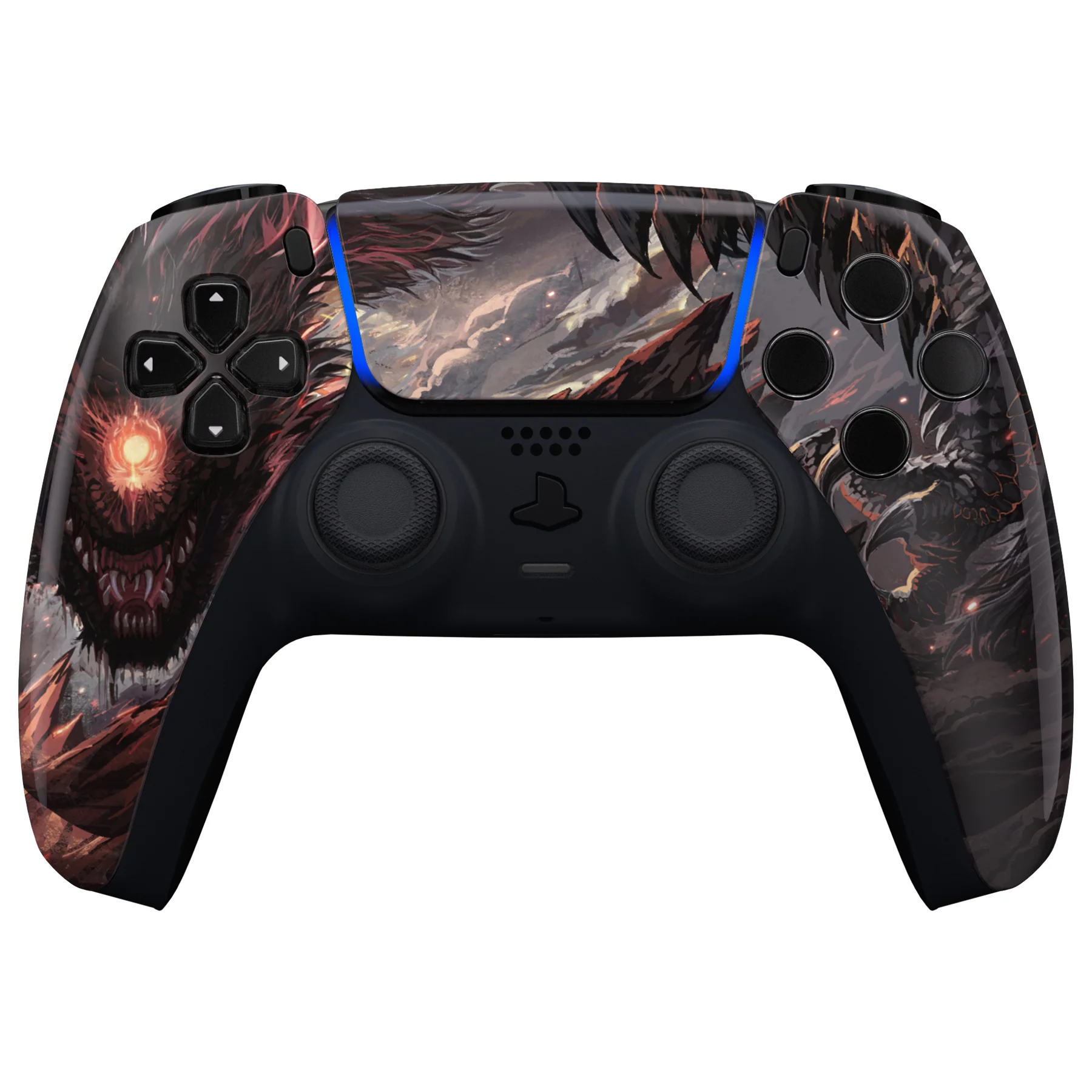 eXtremeRate Replacement Front Housing Shell with Touchpad Compatible with PS5 Controller BDM-010/020/030/040/050 - Cyclops Dragon - Image 2