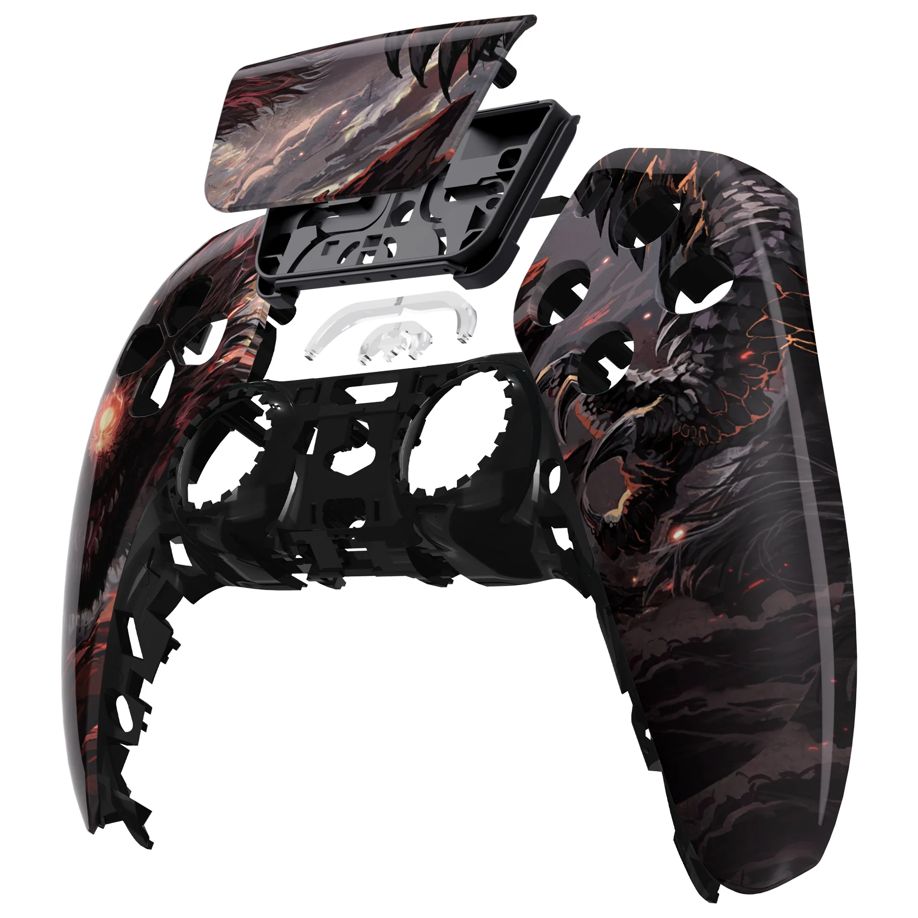 eXtremeRate Replacement Front Housing Shell with Touchpad Compatible with PS5 Controller BDM-010/020/030/040/050 - Cyclops Dragon - Image 8