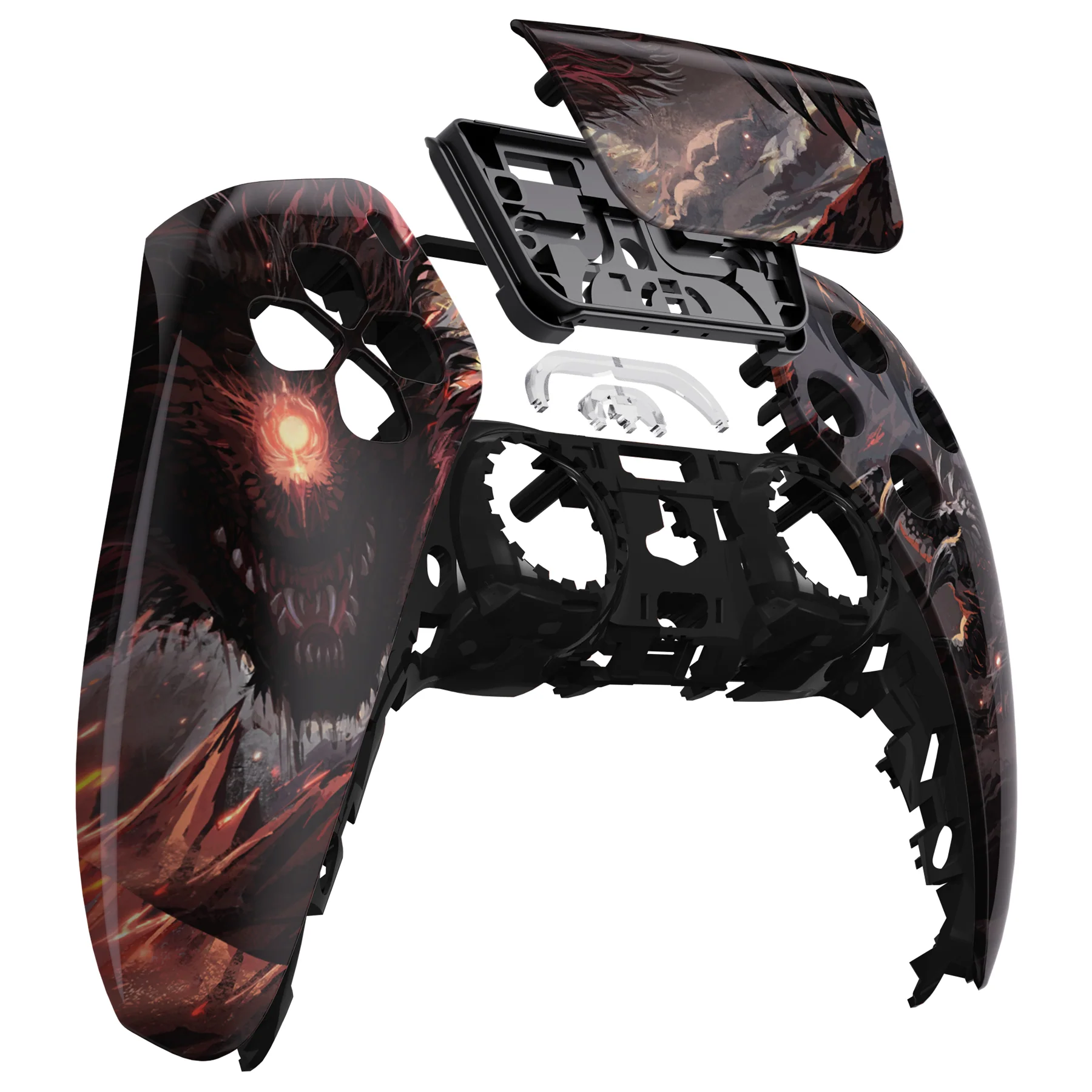 eXtremeRate Replacement Front Housing Shell with Touchpad Compatible with PS5 Controller BDM-010/020/030/040/050 - Cyclops Dragon - Image 9