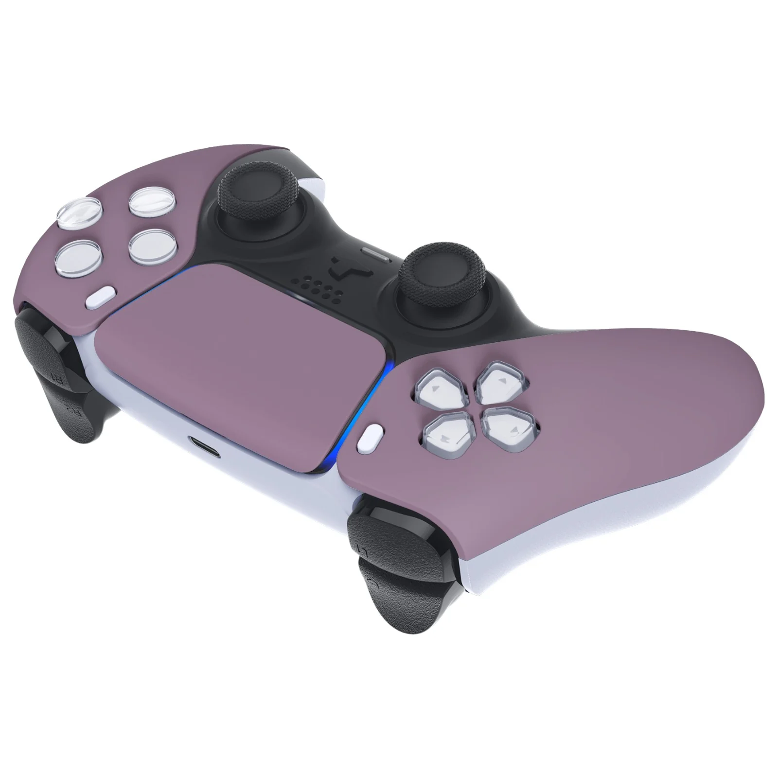 eXtremeRate Replacement Front Housing Shell with Touchpad Compatible with PS5 Controller BDM-010/020/030/040/050 - Dark Grayish Violet - Image 6
