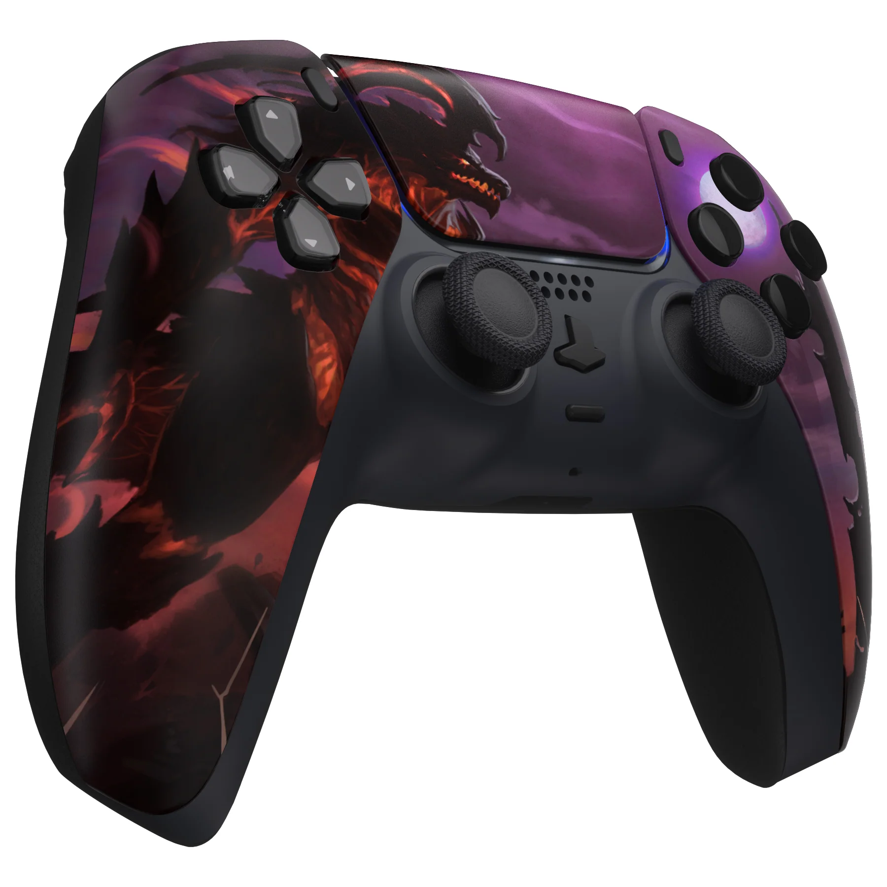 eXtremeRate Replacement Front Housing Shell with Touchpad Compatible with PS5 Controller BDM-010/020/030/040/050 - Dragon King - Image 5