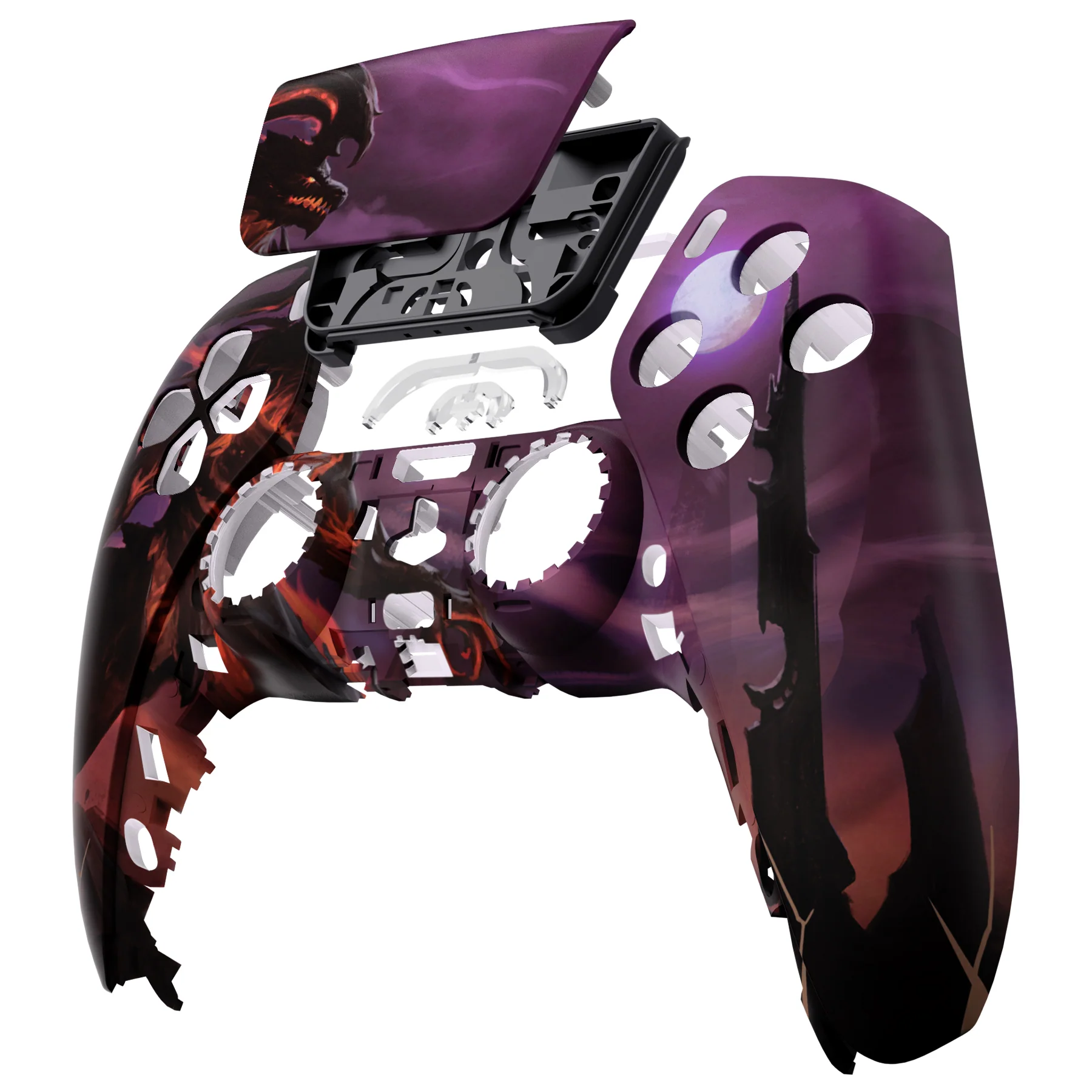 eXtremeRate Replacement Front Housing Shell with Touchpad Compatible with PS5 Controller BDM-010/020/030/040/050 - Dragon King - Image 8