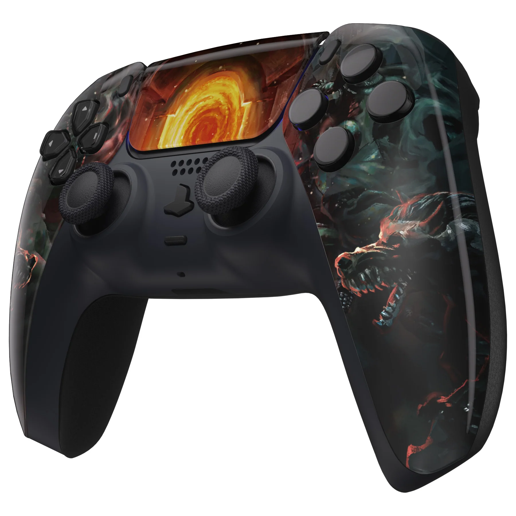 eXtremeRate Replacement Front Housing Shell with Touchpad Compatible with PS5 Controller BDM-010/020/030/040/050 - Entrance of Hell - Image 4