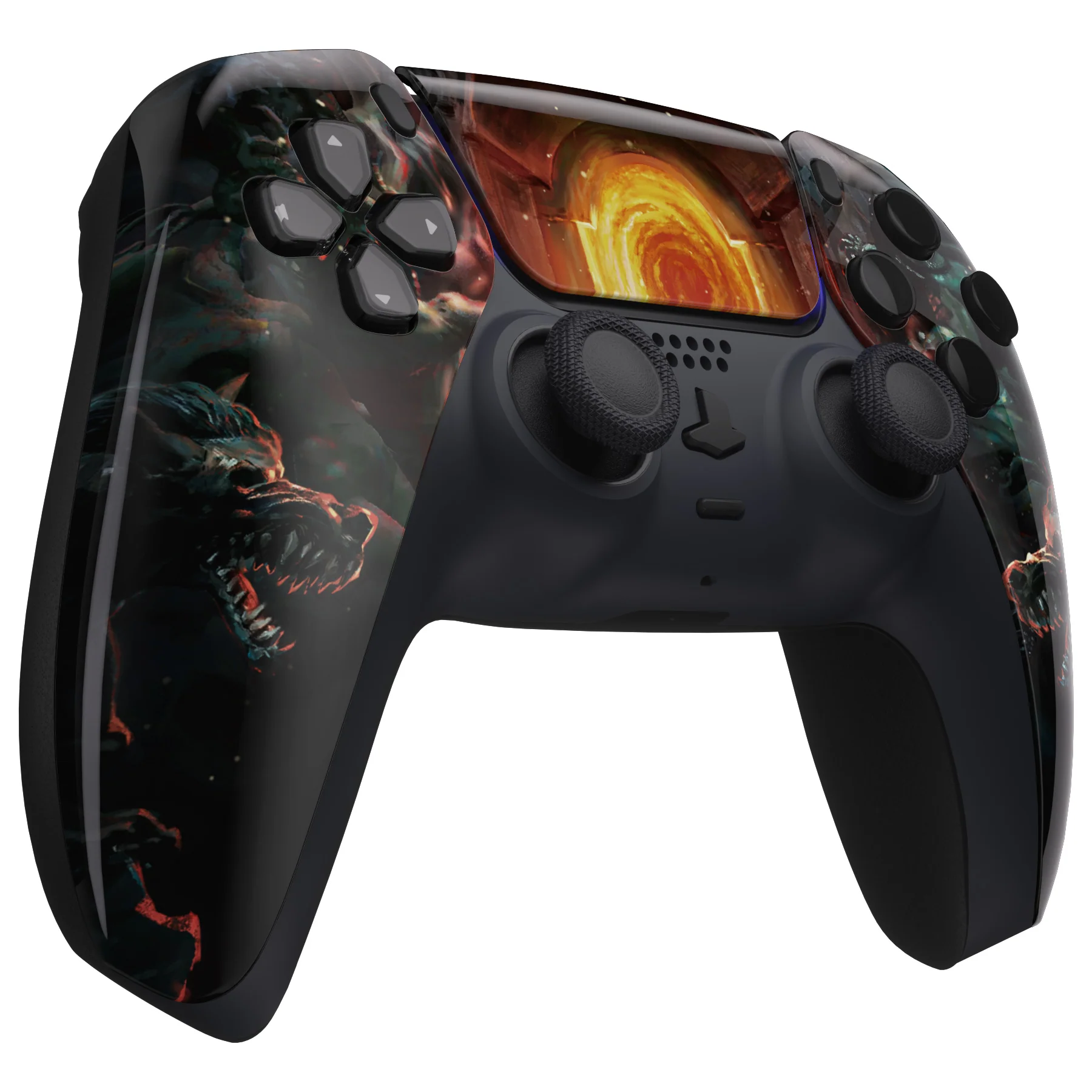 eXtremeRate Replacement Front Housing Shell with Touchpad Compatible with PS5 Controller BDM-010/020/030/040/050 - Entrance of Hell - Image 5