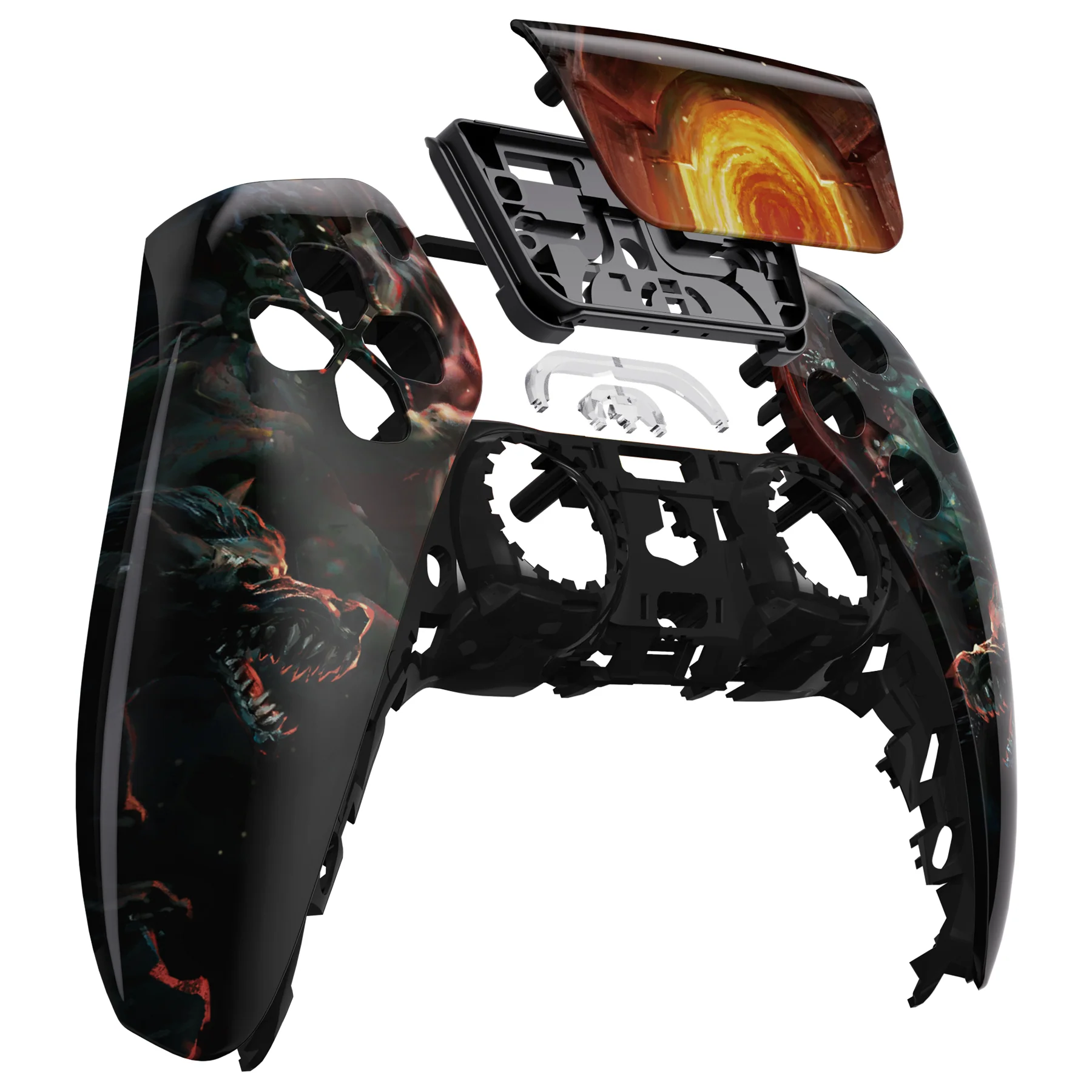 eXtremeRate Replacement Front Housing Shell with Touchpad Compatible with PS5 Controller BDM-010/020/030/040/050 - Entrance of Hell - Image 9