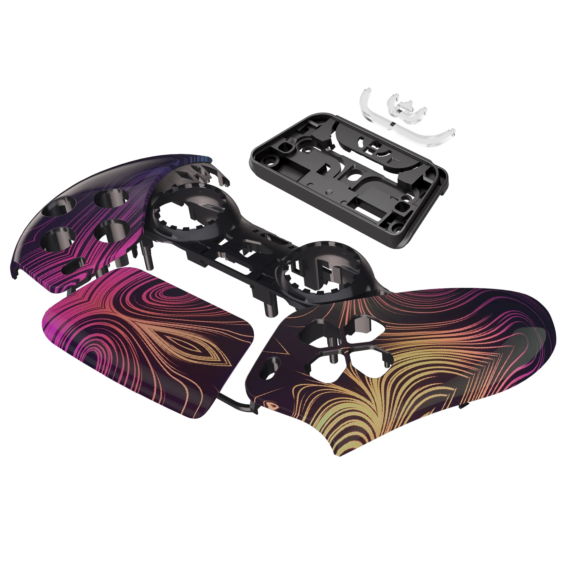 eXtremeRate Replacement Front Housing Shell with Touchpad Compatible with PS5 Controller BDM-010/020/030/040/050 - Illusion Space - Image 10