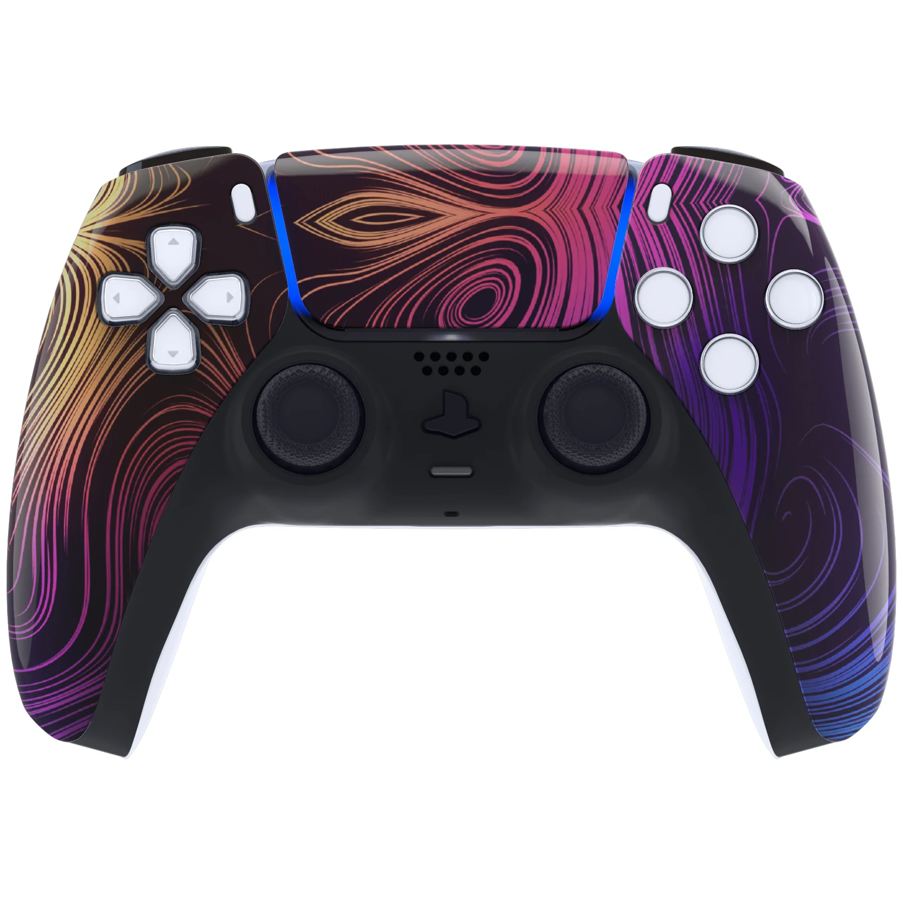 eXtremeRate Replacement Front Housing Shell with Touchpad Compatible with PS5 Controller BDM-010/020/030/040/050 - Illusion Space - Image 2