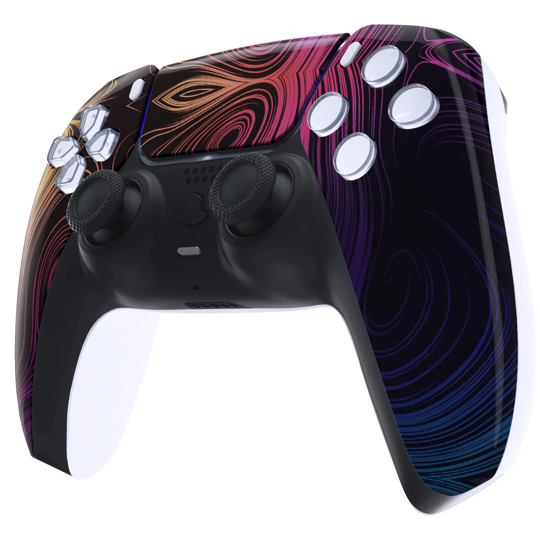 eXtremeRate Replacement Front Housing Shell with Touchpad Compatible with PS5 Controller BDM-010/020/030/040/050 - Illusion Space - Image 4