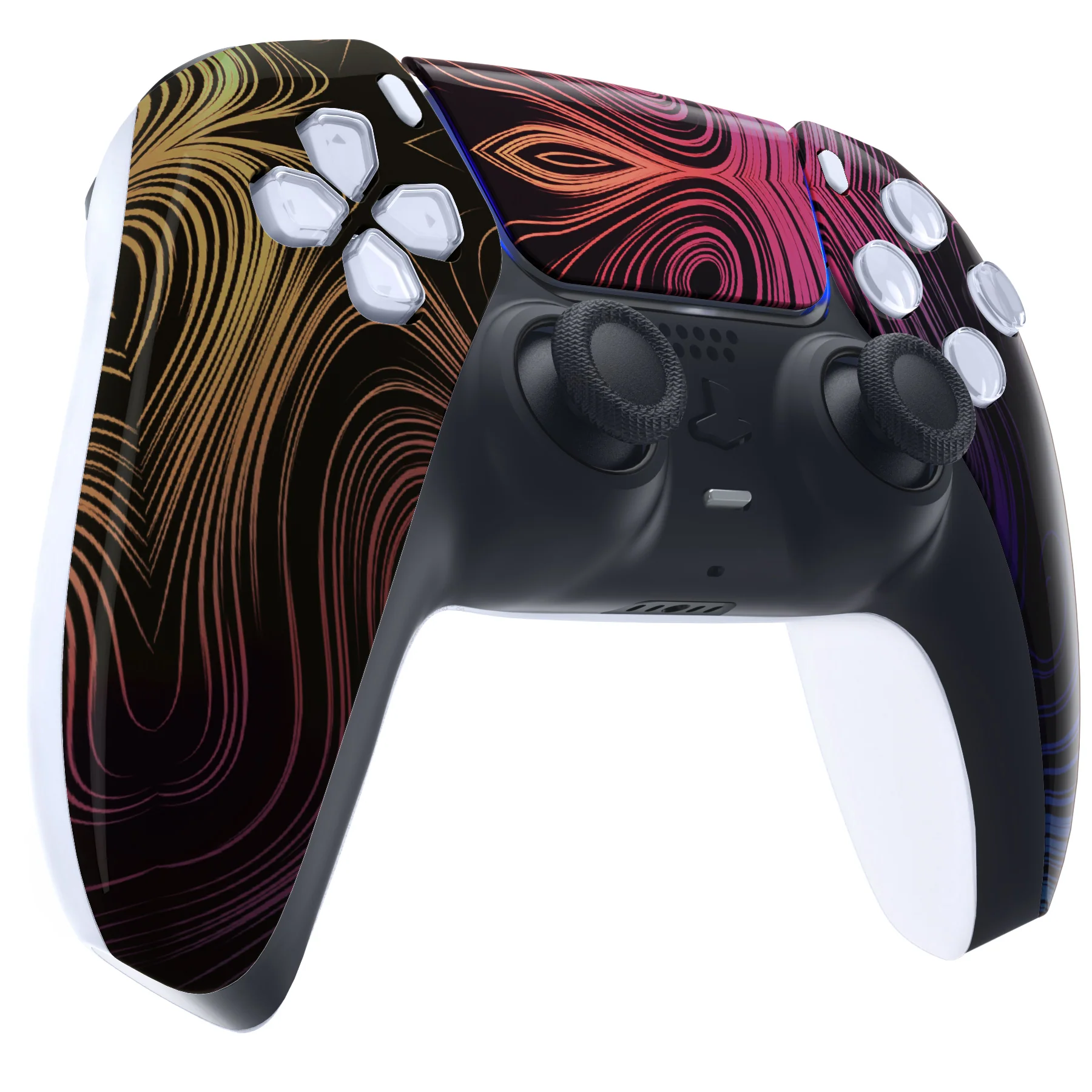 eXtremeRate Replacement Front Housing Shell with Touchpad Compatible with PS5 Controller BDM-010/020/030/040/050 - Illusion Space - Image 5