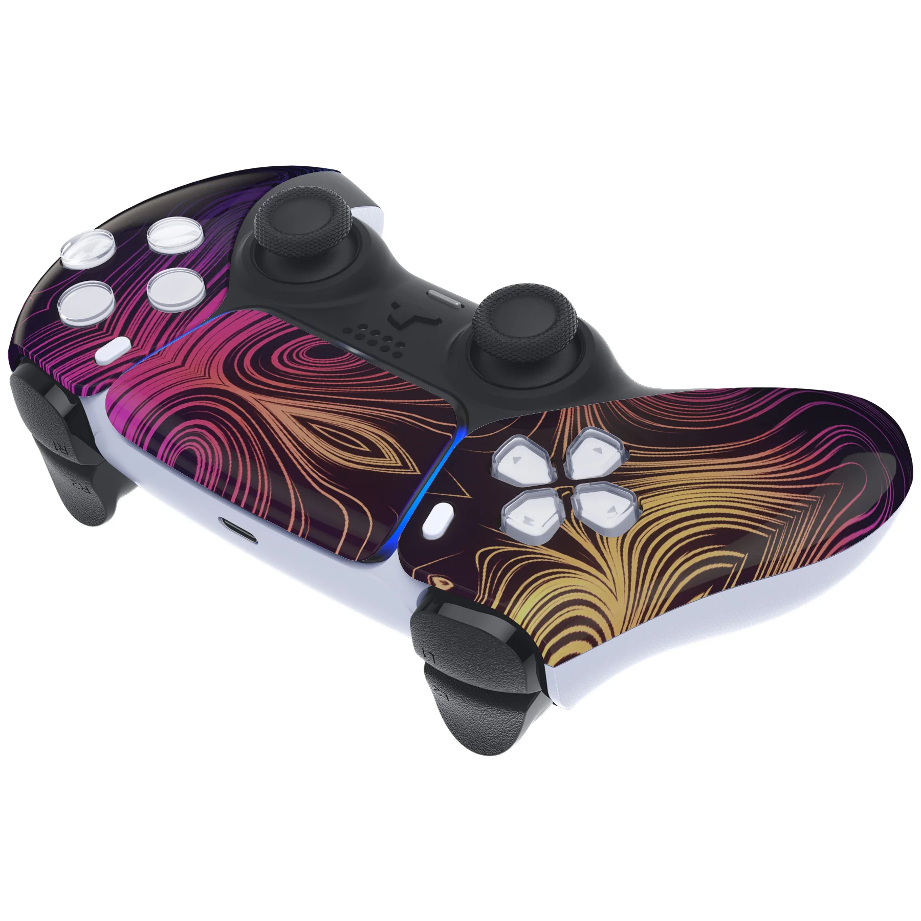 eXtremeRate Replacement Front Housing Shell with Touchpad Compatible with PS5 Controller BDM-010/020/030/040/050 - Illusion Space - Image 6