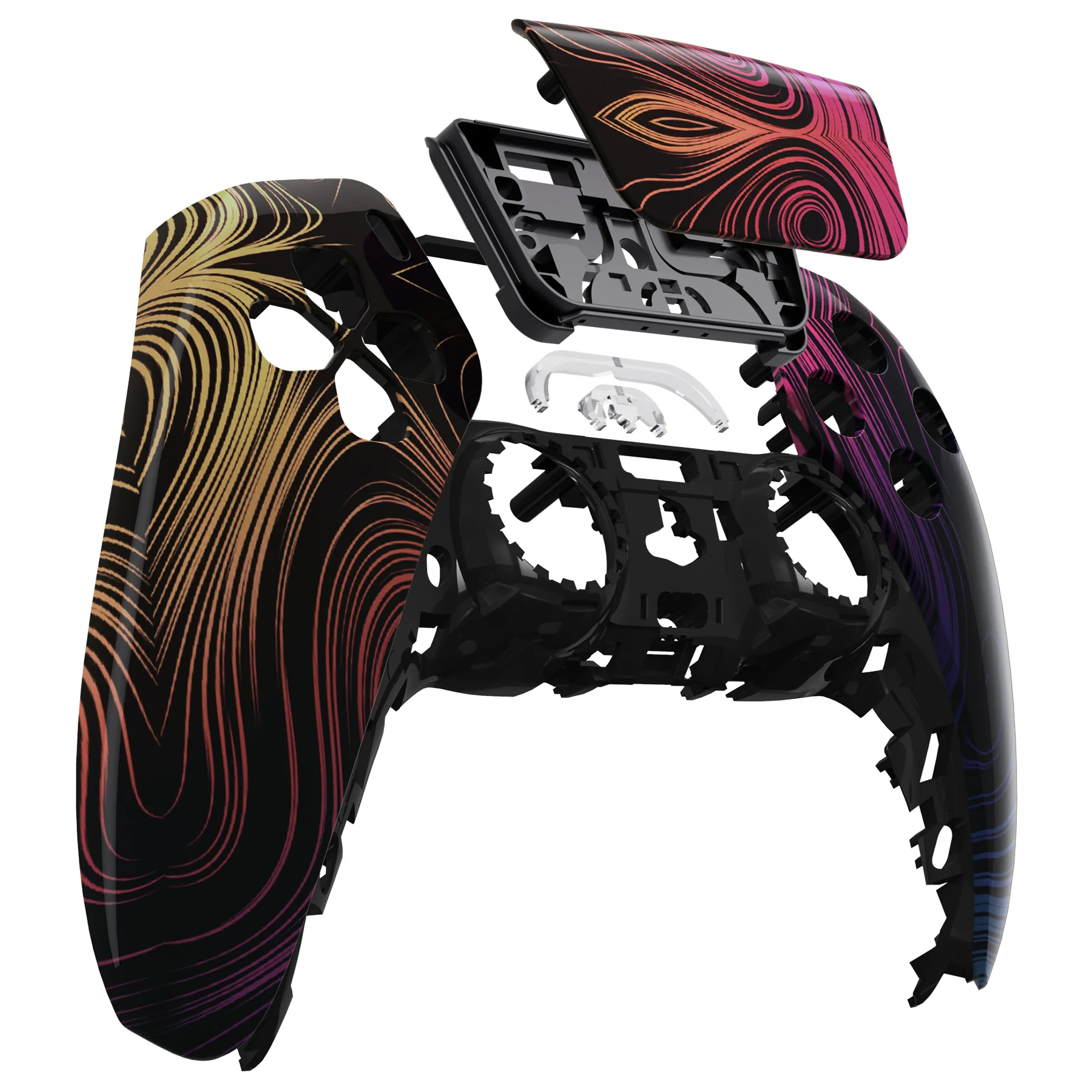 eXtremeRate Replacement Front Housing Shell with Touchpad Compatible with PS5 Controller BDM-010/020/030/040/050 - Illusion Space - Image 9