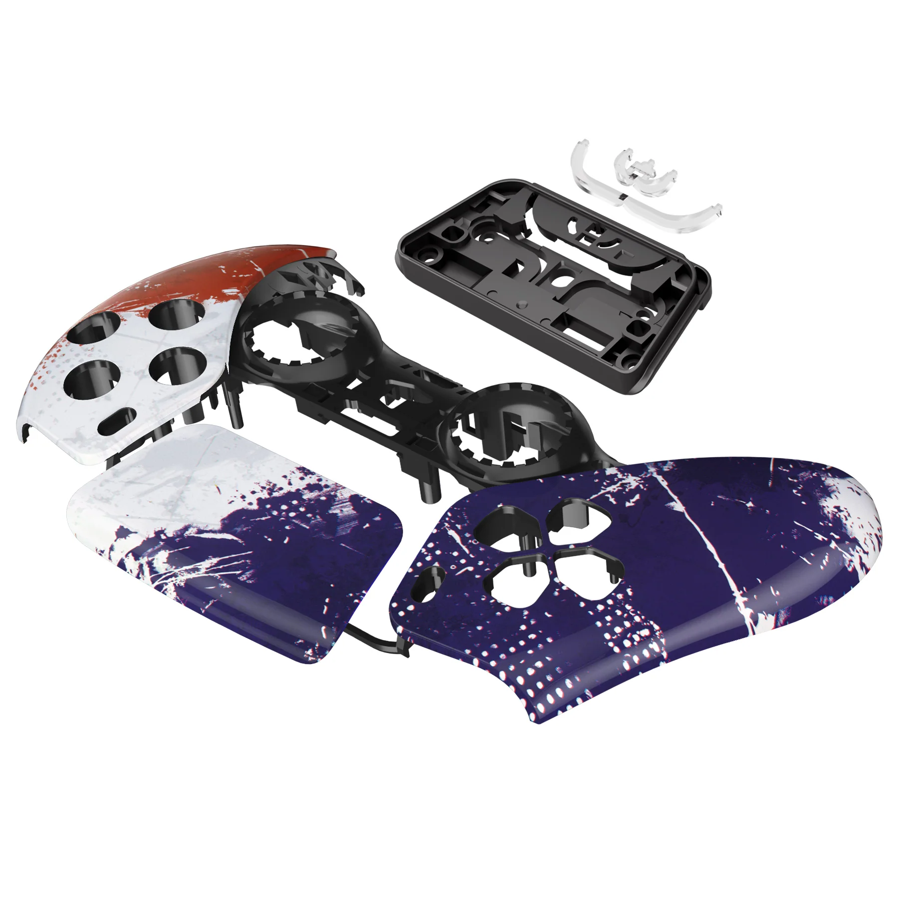 eXtremeRate Replacement Front Housing Shell with Touchpad Compatible with PS5 Controller BDM-010/020/030/040/050 - Impression France Flag - Image 10