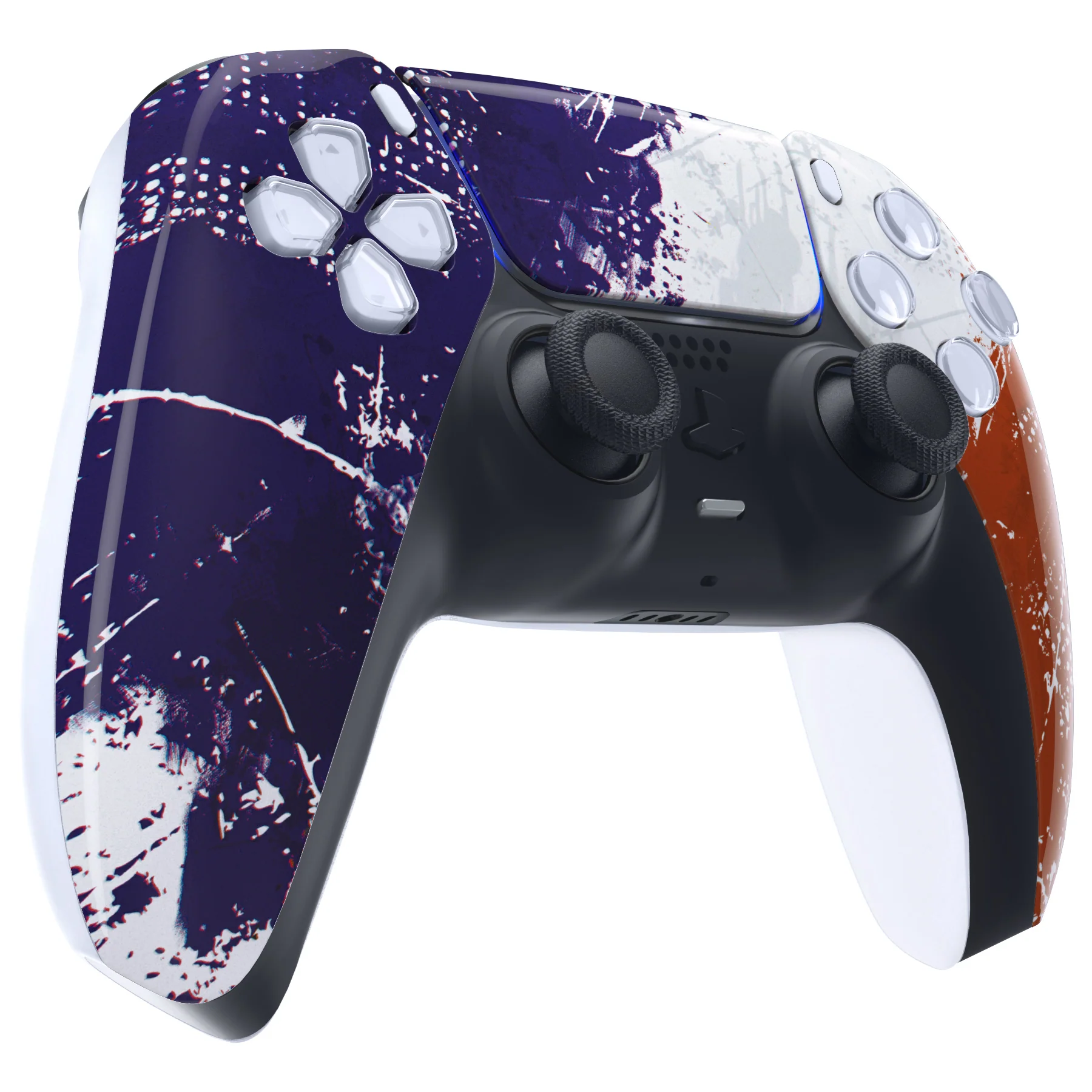 eXtremeRate Replacement Front Housing Shell with Touchpad Compatible with PS5 Controller BDM-010/020/030/040/050 - Impression France Flag - Image 5