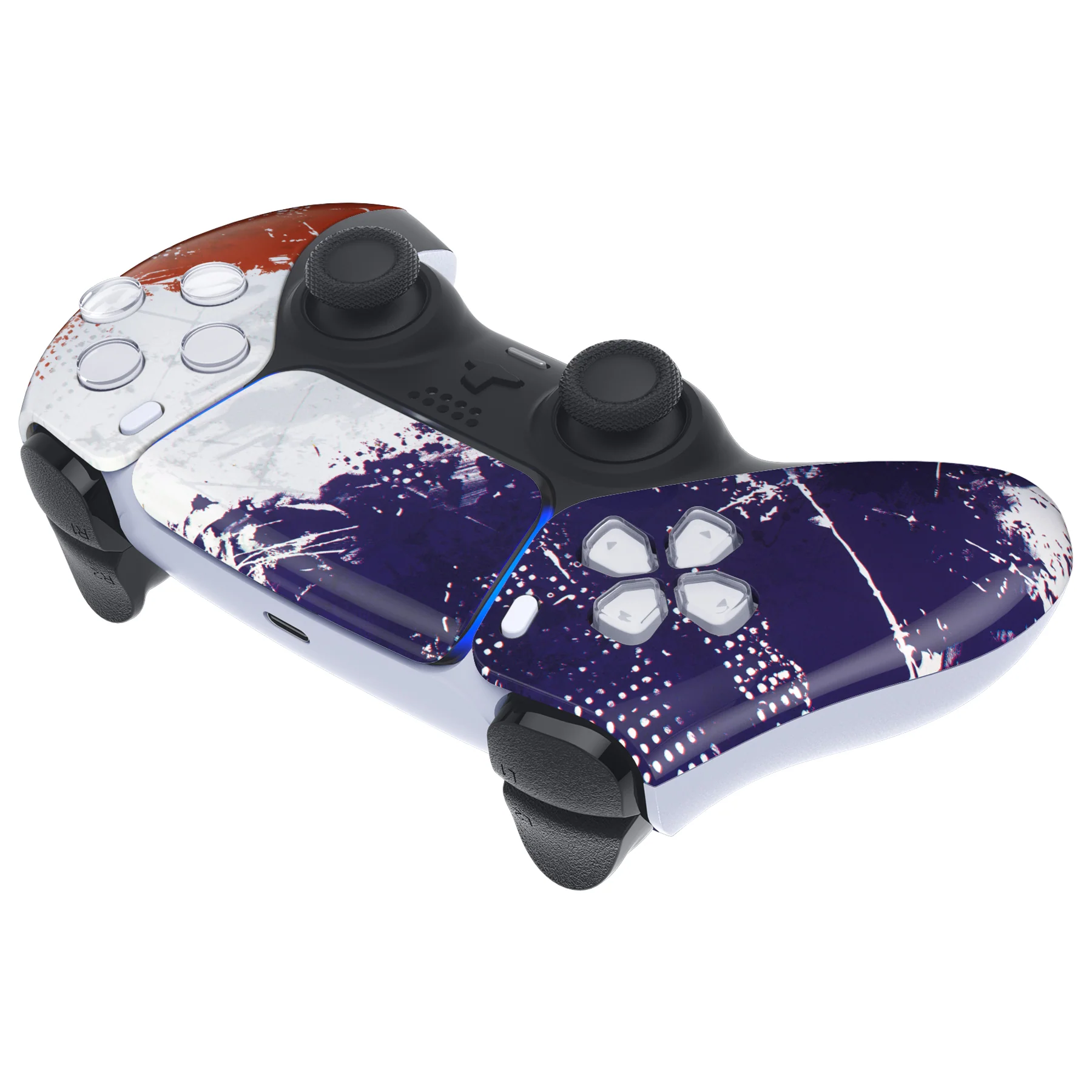 eXtremeRate Replacement Front Housing Shell with Touchpad Compatible with PS5 Controller BDM-010/020/030/040/050 - Impression France Flag - Image 6