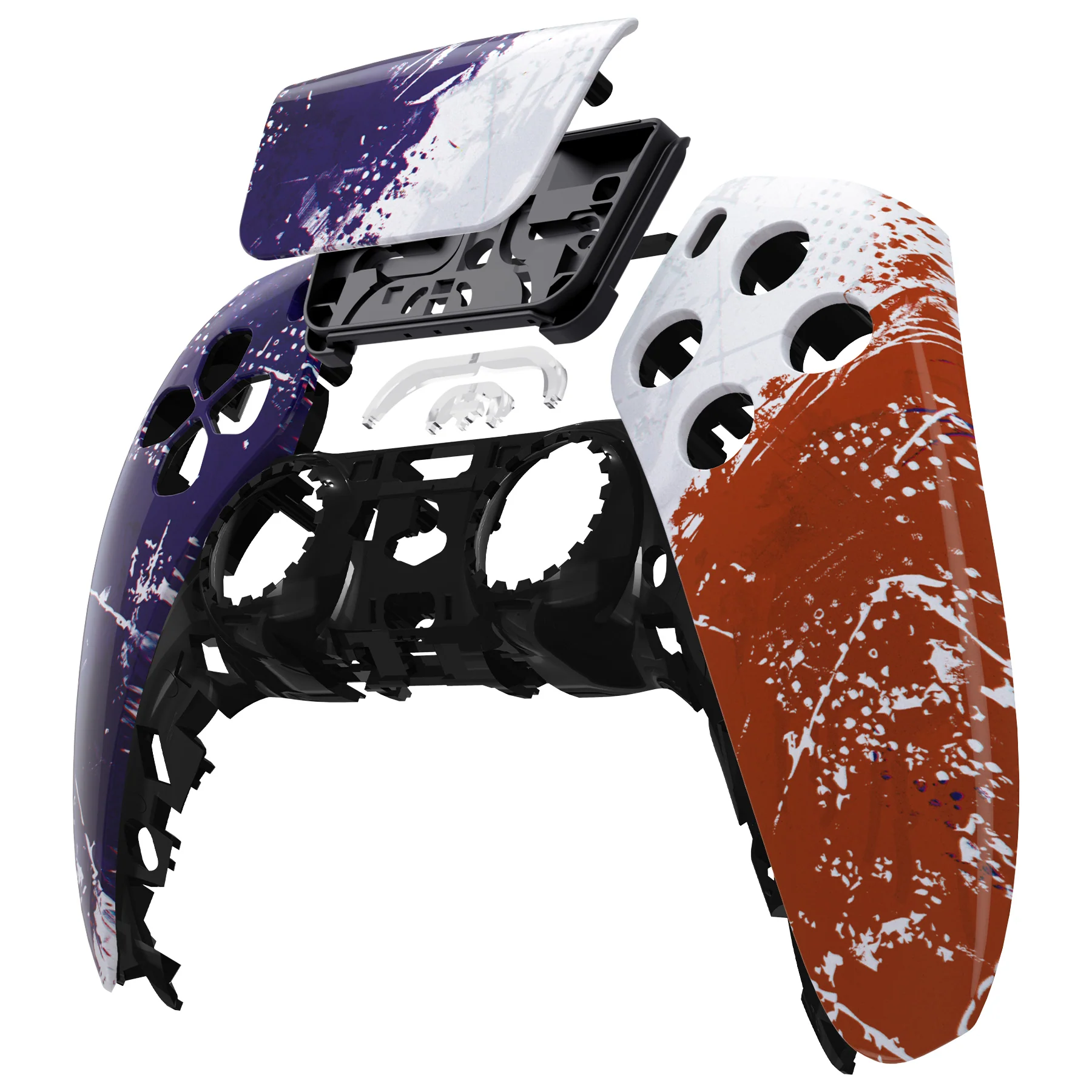 eXtremeRate Replacement Front Housing Shell with Touchpad Compatible with PS5 Controller BDM-010/020/030/040/050 - Impression France Flag - Image 8
