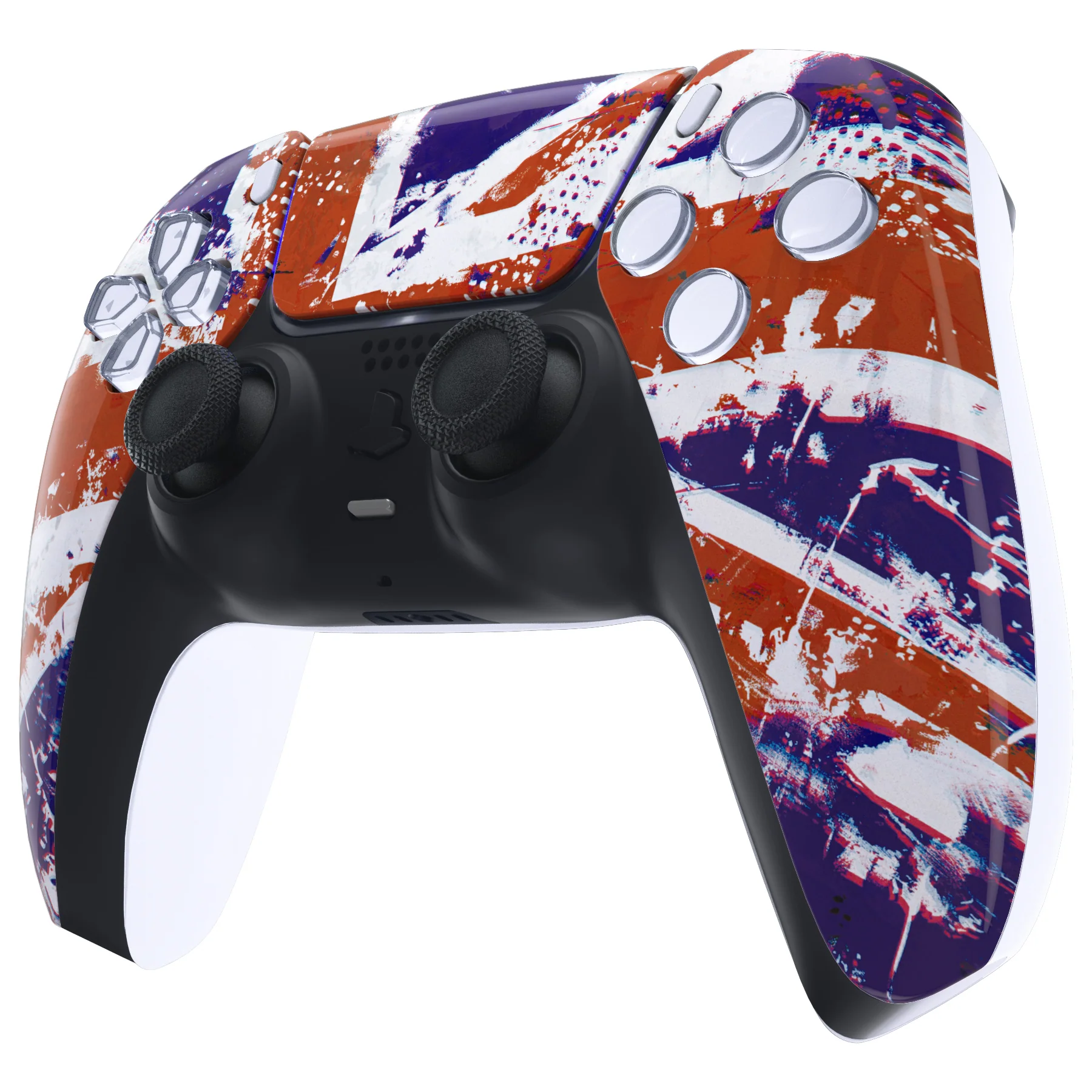 eXtremeRate Replacement Front Housing Shell with Touchpad Compatible with PS5 Controller BDM-010/020/030/040/050 - Impression UK Flag - Image 4