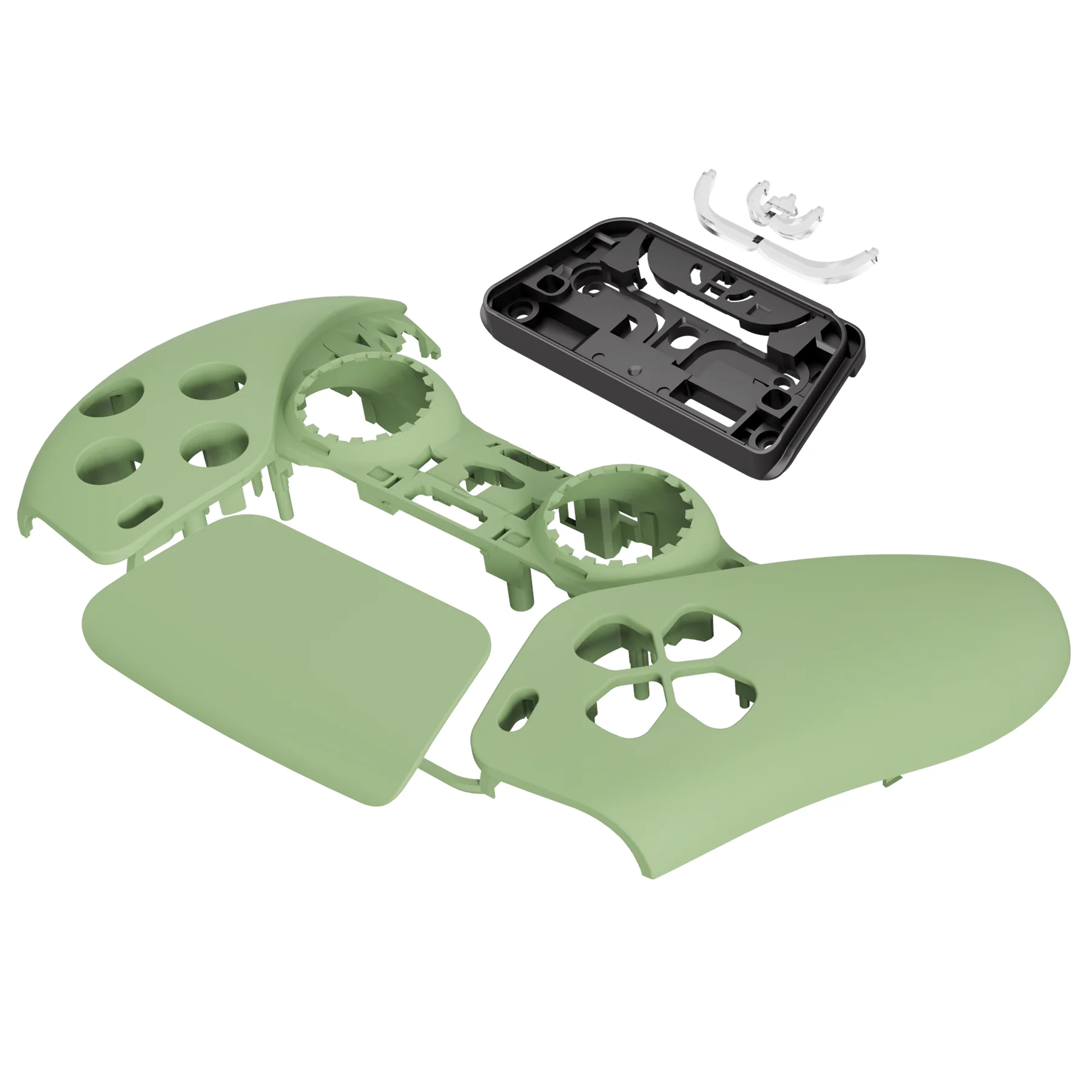 eXtremeRate Replacement Front Housing Shell with Touchpad Compatible with PS5 Controller BDM-010/020/030/040/050 - Matcha Green - Image 10